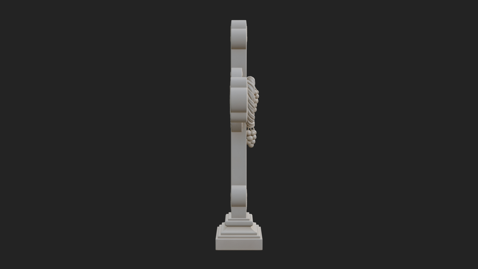 Carved Relief Wall Cross Design 407 3D Print Model 3D Model