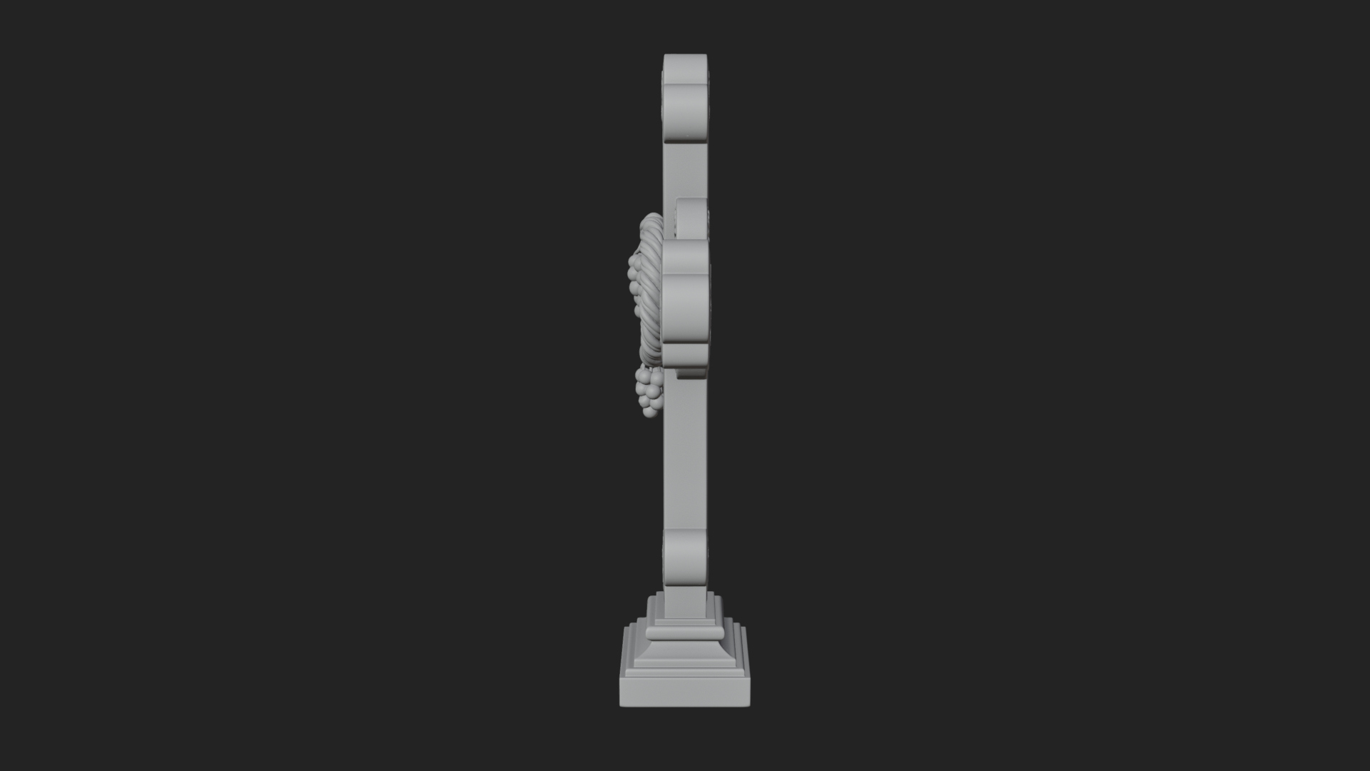Carved Relief Wall Cross Design 407 3D Print Model 3D Model