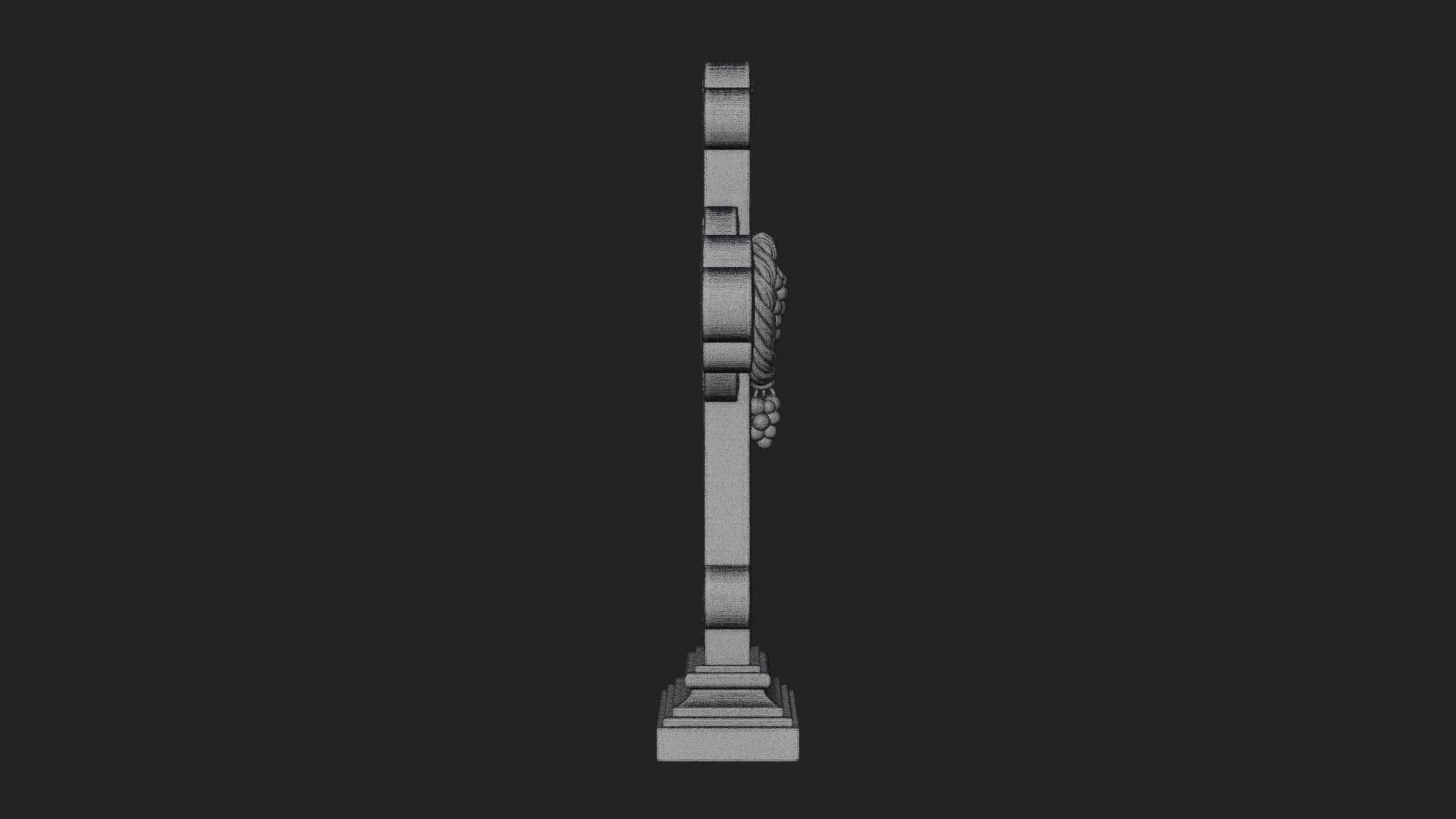 Carved Relief Wall Cross Design 407 3D Print Model 3D Model