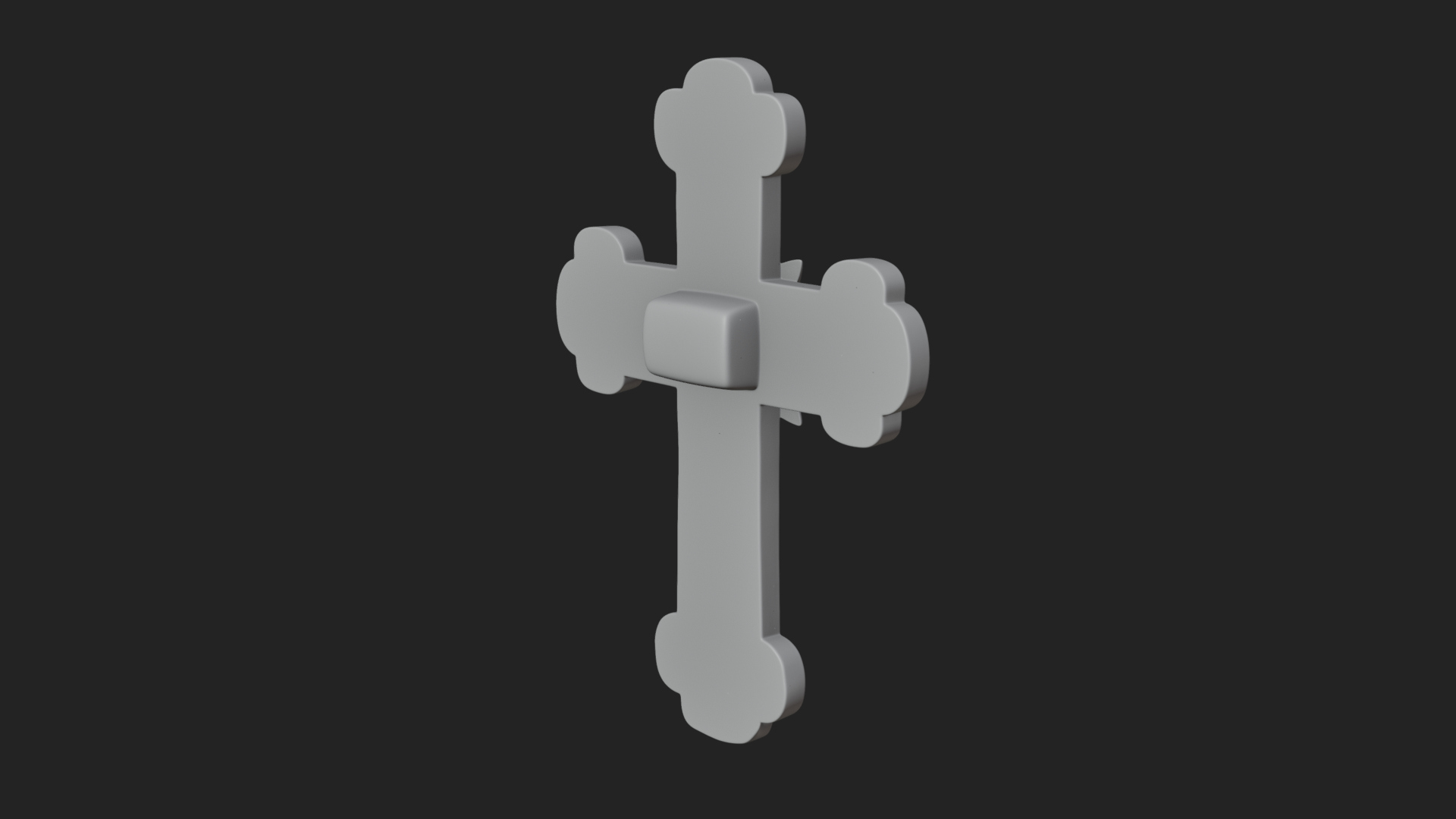 Carved Relief Wall Cross Design 408 3D Print Model 3D Model
