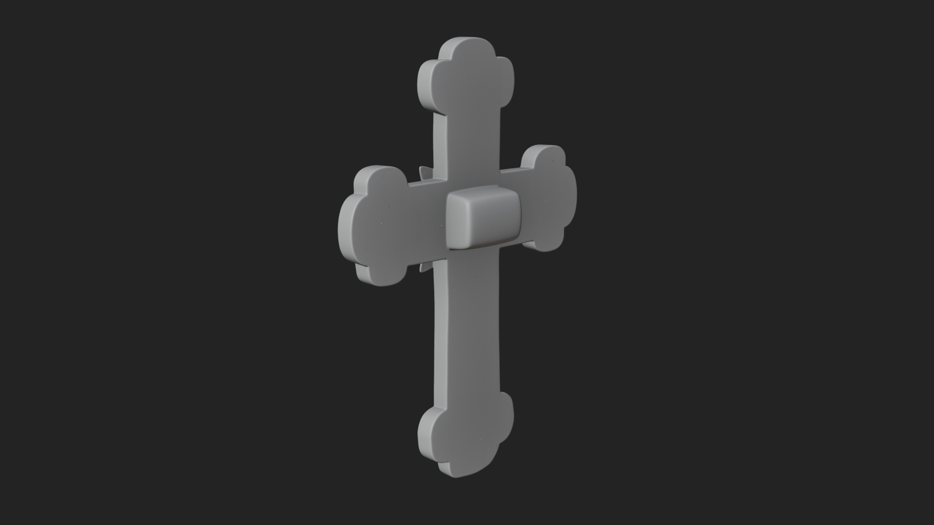 Carved Relief Wall Cross Design 408 3D Print Model 3D Model
