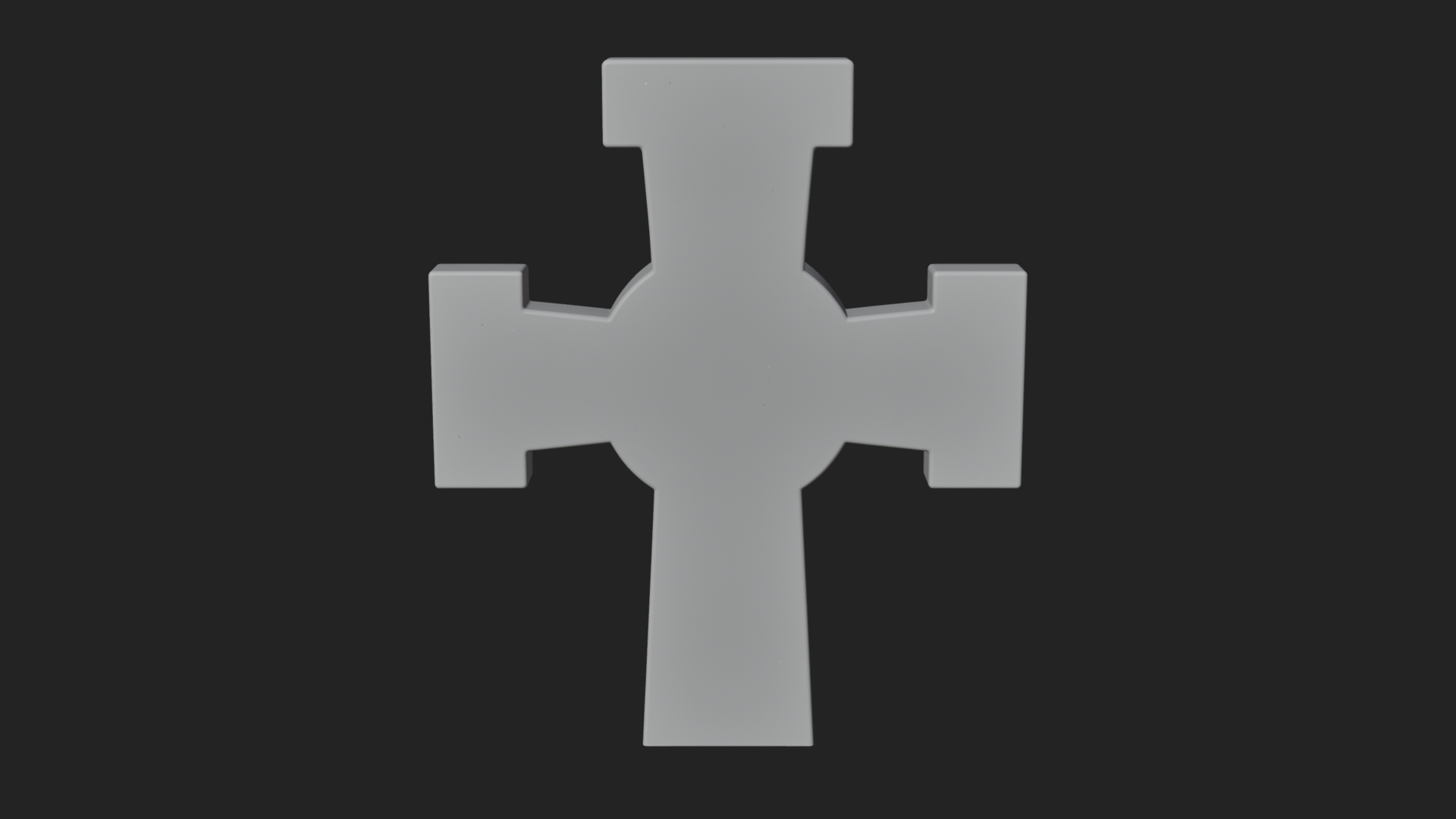 Carved Relief Wall Cross Design 409 3D Print Model 3D Model