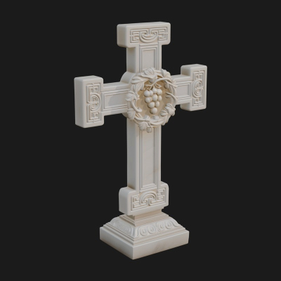 Carved Relief Wall Cross Design 410 3D Print Model