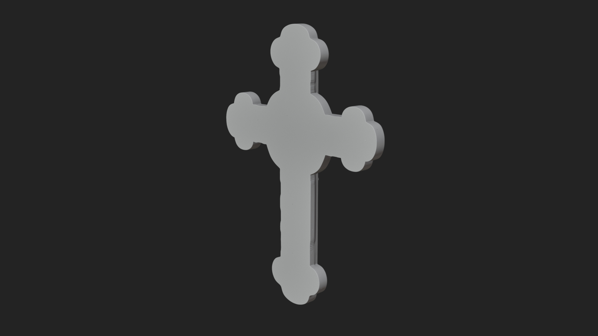Carved Relief Wall Cross Design 411 3D Print Model 3D Model