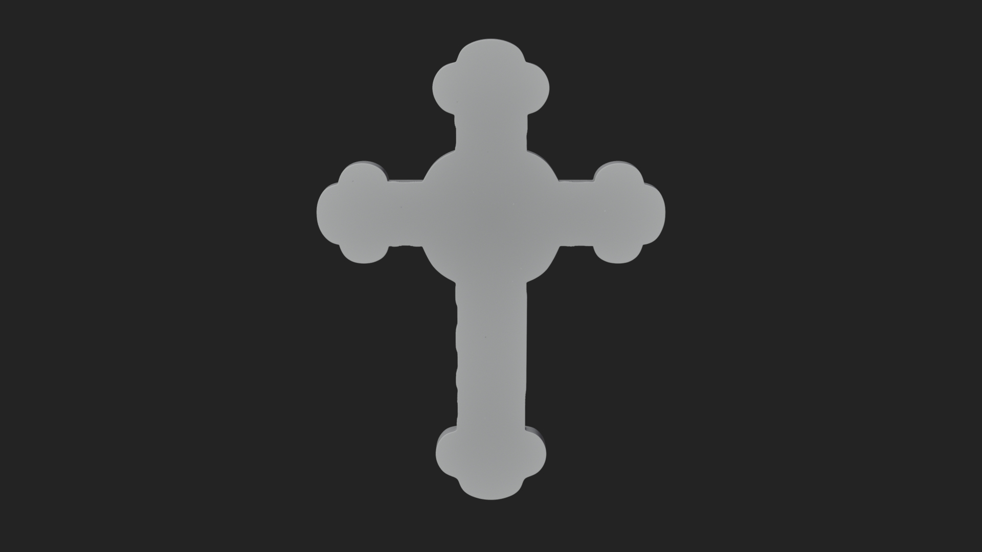 Carved Relief Wall Cross Design 411 3D Print Model 3D Model