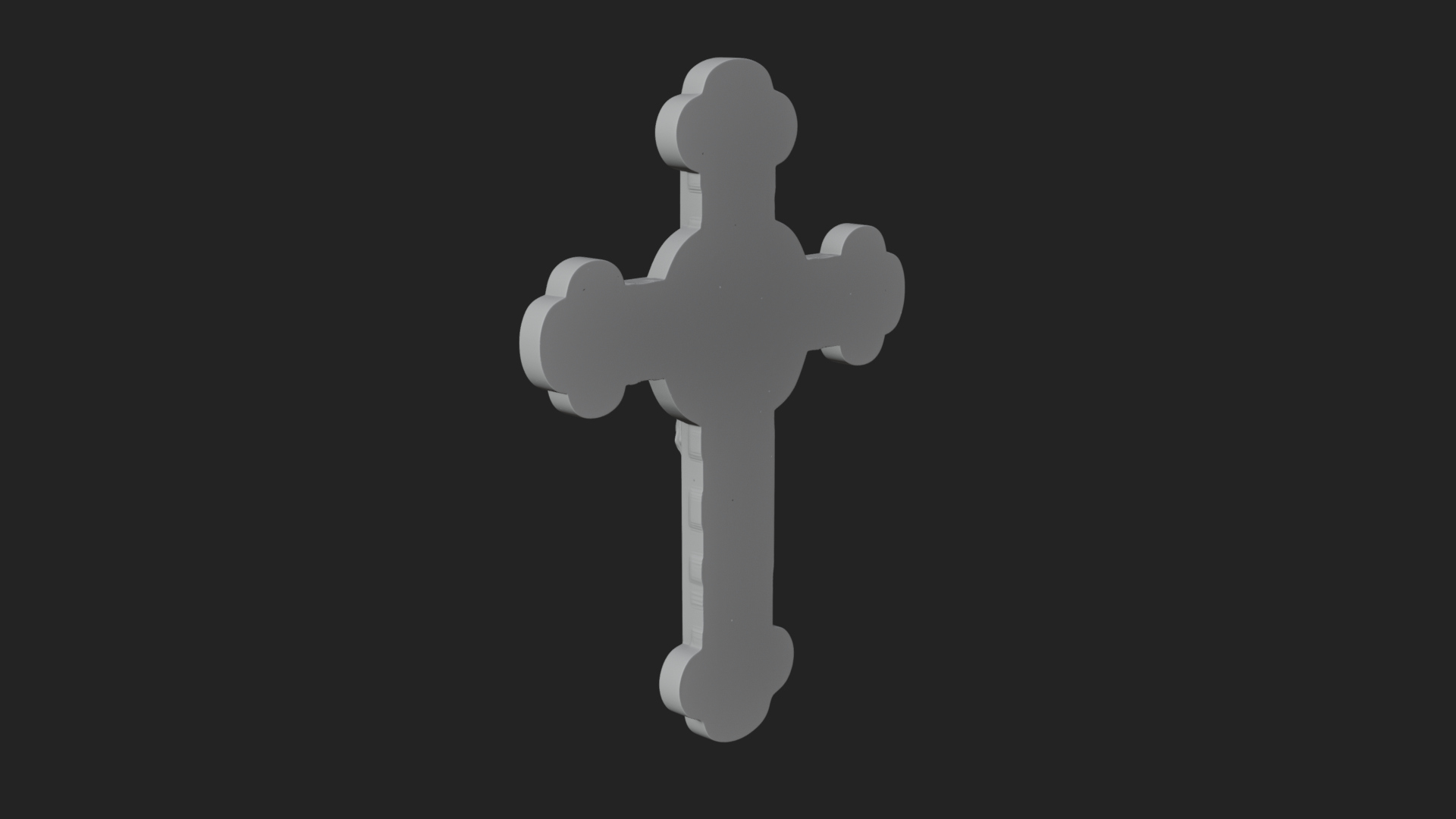 Carved Relief Wall Cross Design 411 3D Print Model 3D Model