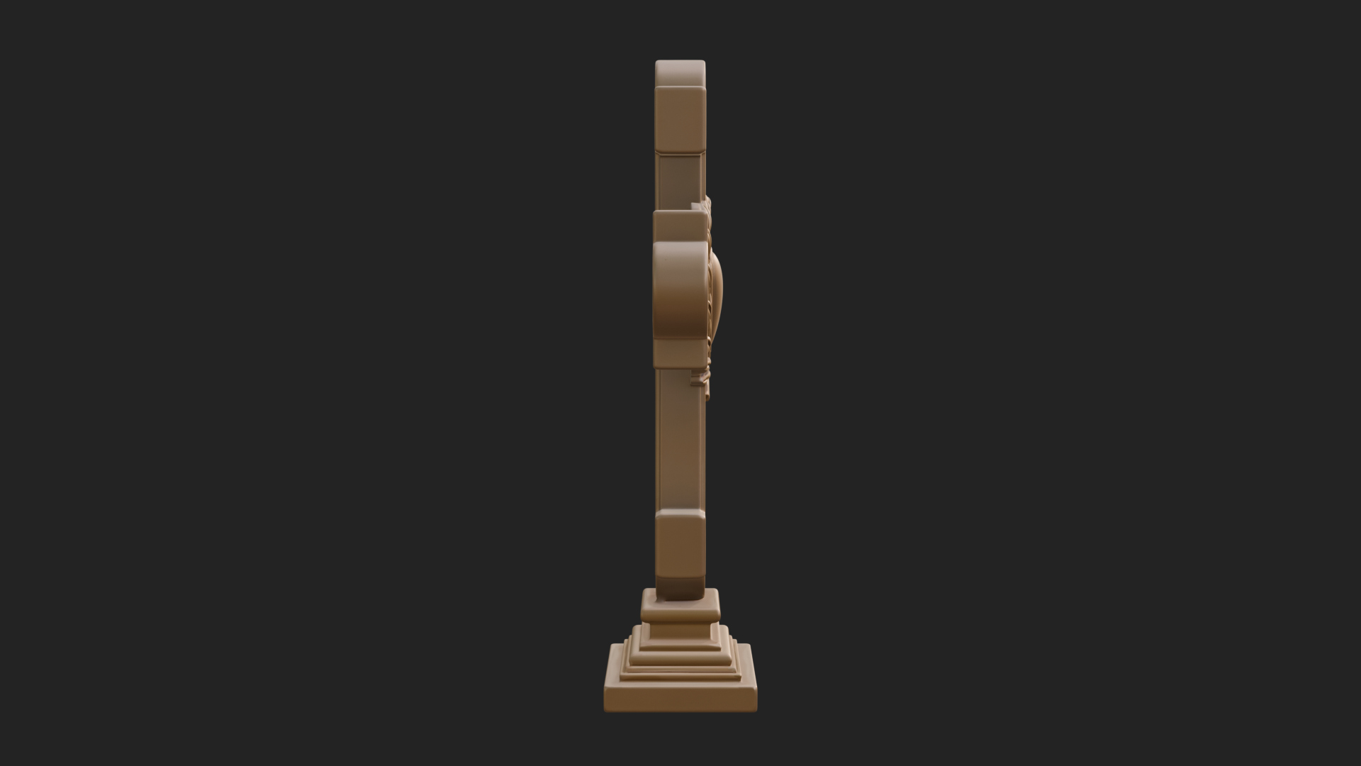 Carved Relief Wall Cross Design 412 3D Print Model 3D Model