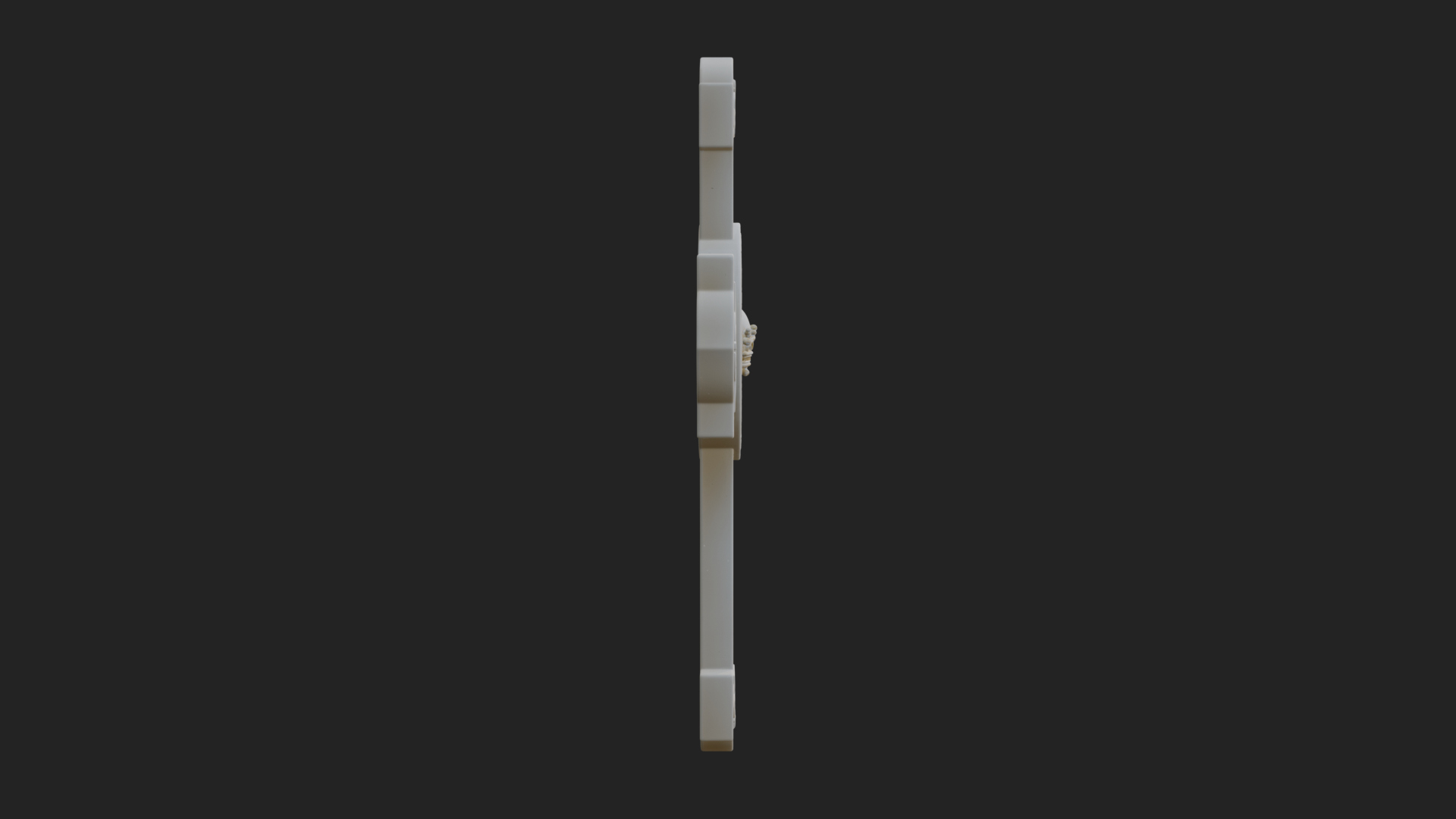 Carved Relief Wall Cross Design 414 3D Print Model 3D Model