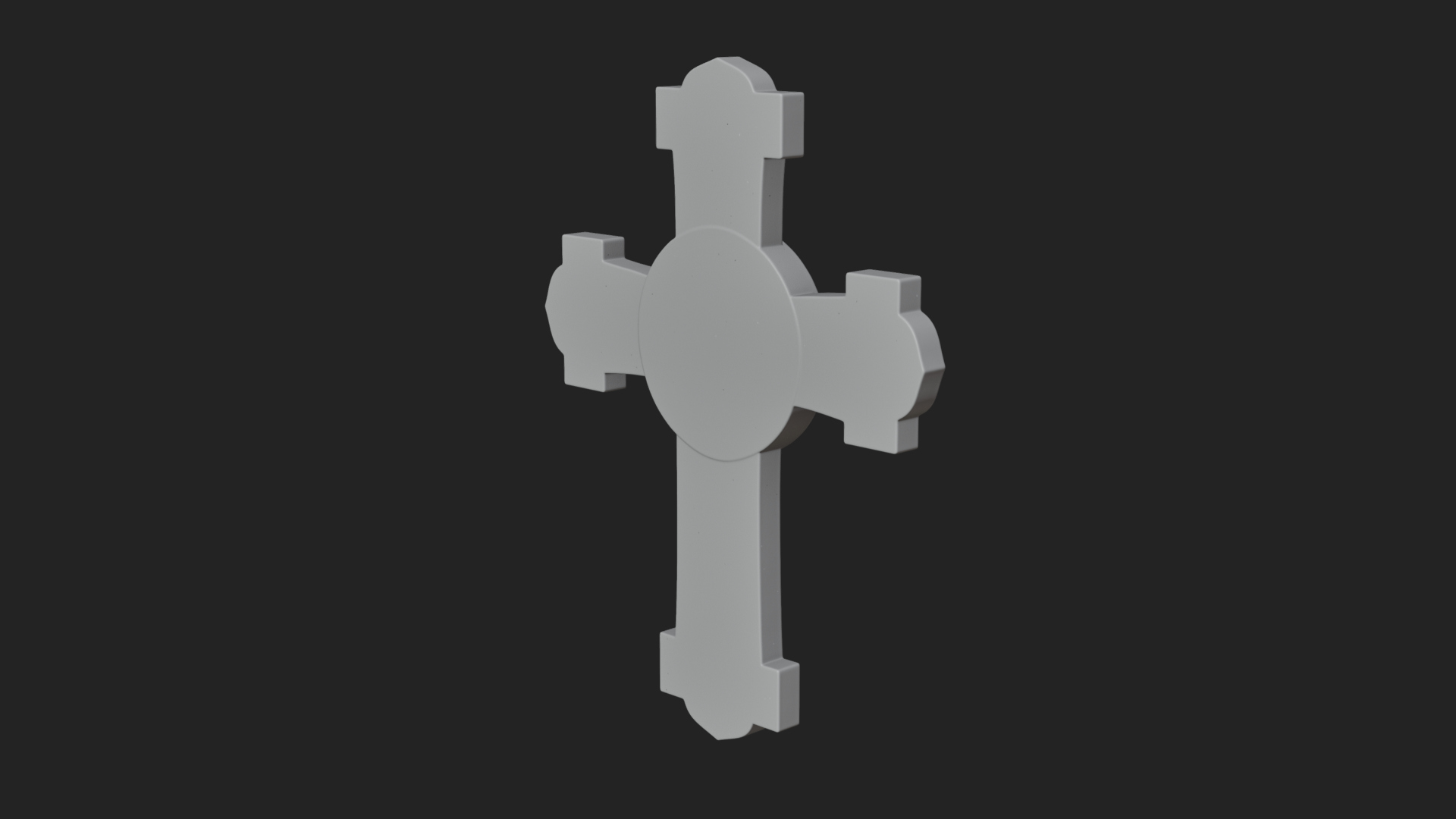 Carved Relief Wall Cross Design 414 3D Print Model 3D Model