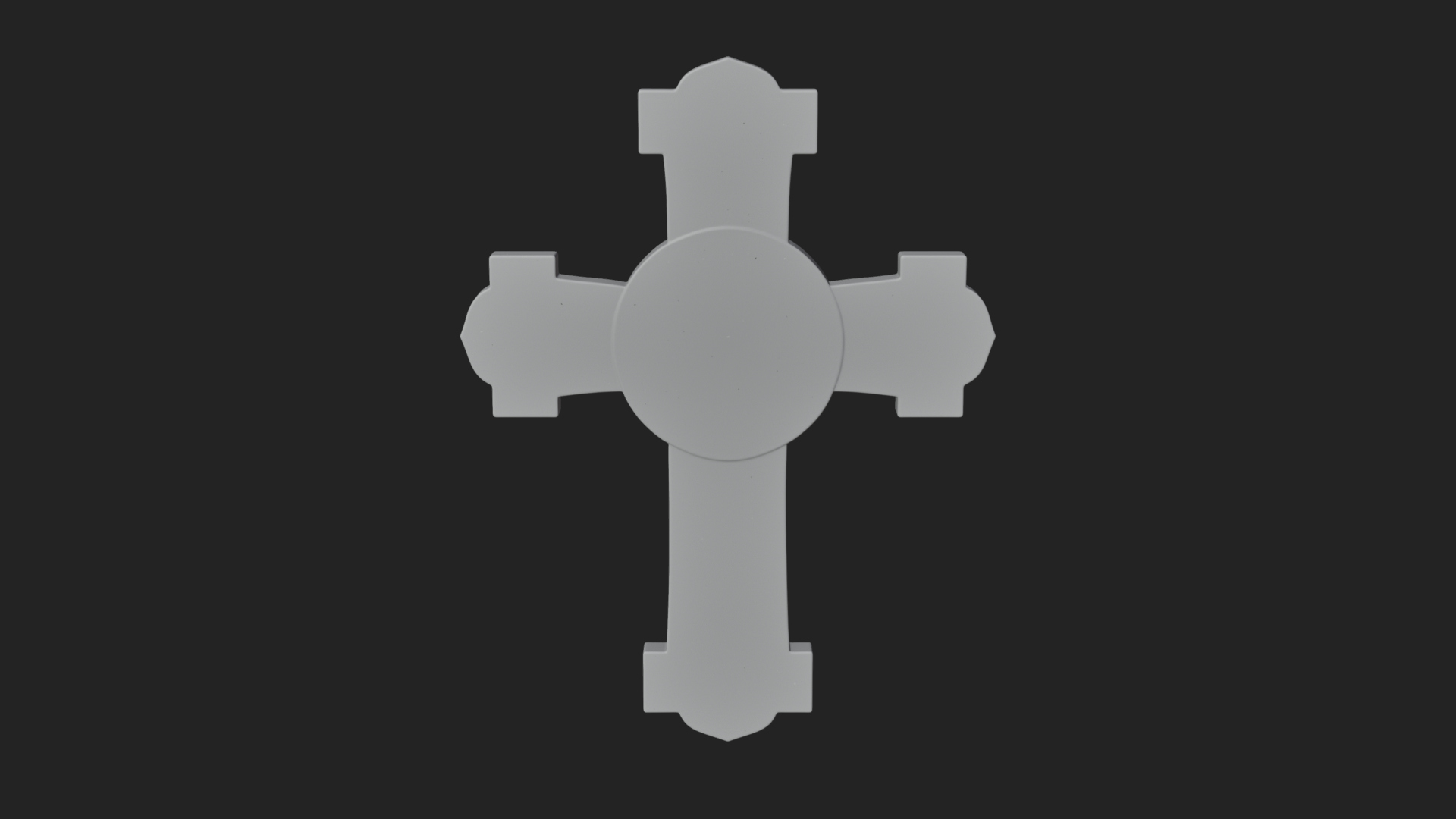 Carved Relief Wall Cross Design 414 3D Print Model 3D Model