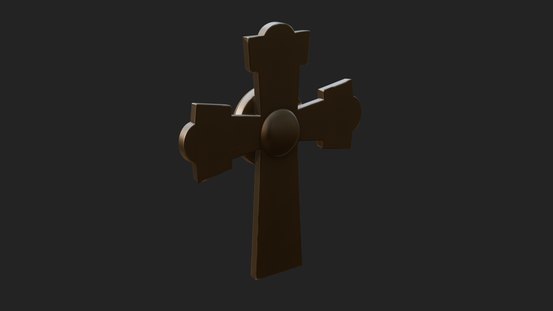 Carved Relief Wall Cross Design 415 3D Print Model 3D Model