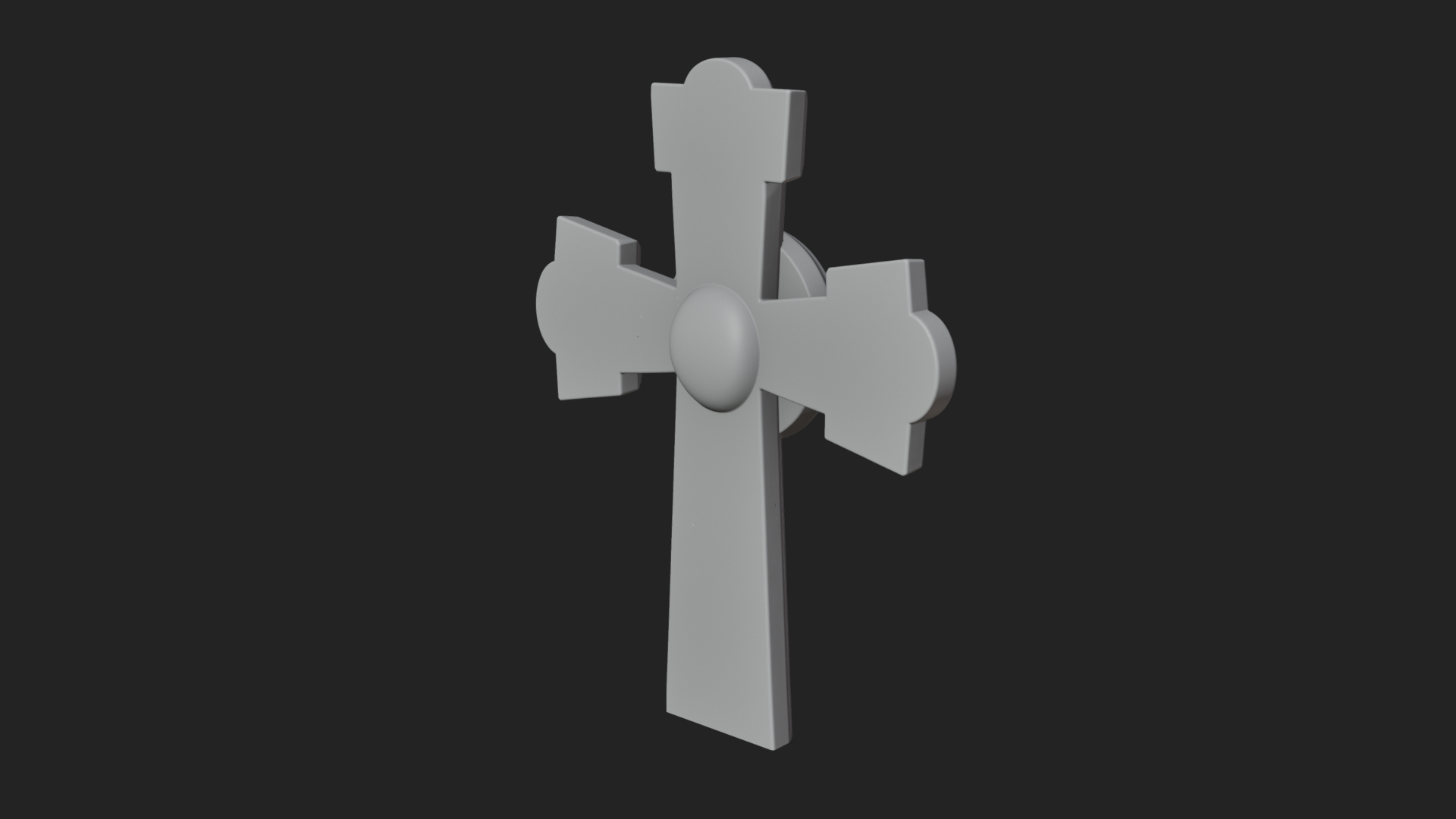 Carved Relief Wall Cross Design 415 3D Print Model 3D Model
