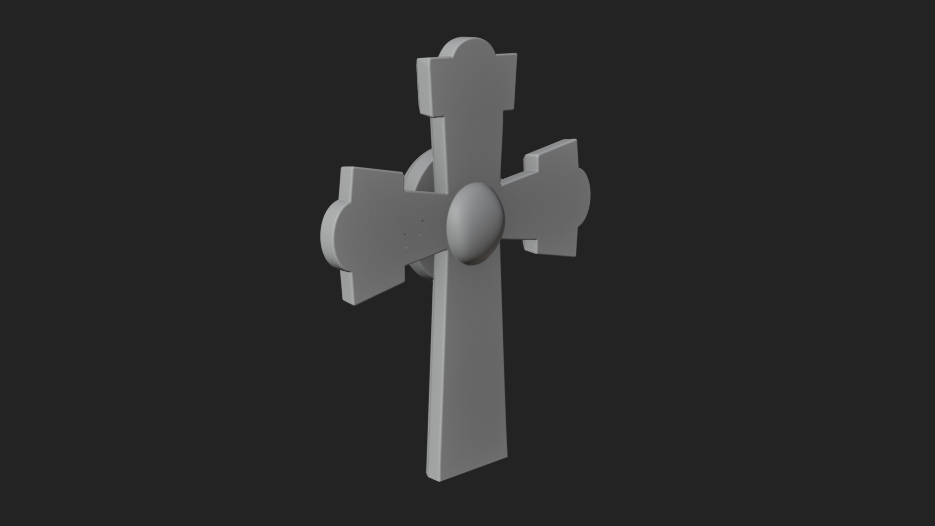 Carved Relief Wall Cross Design 415 3D Print Model 3D Model