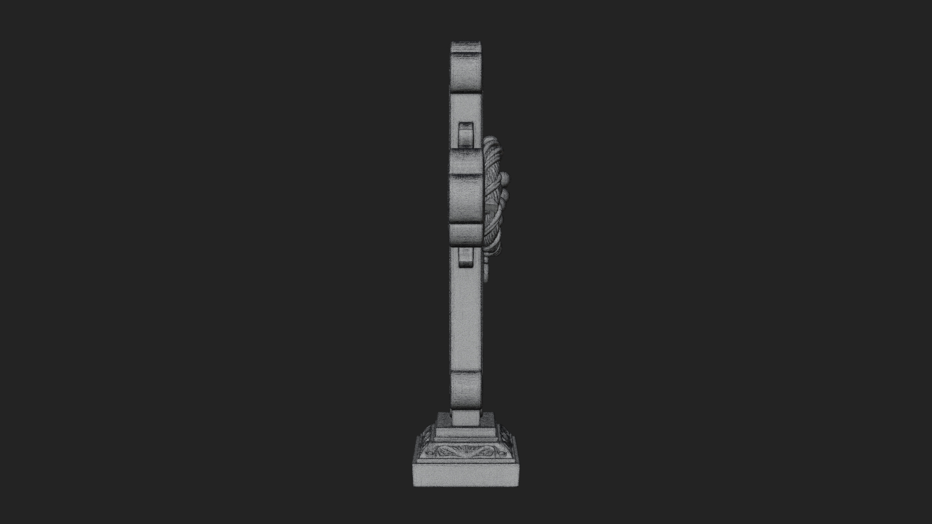 Carved Relief Wall Cross Design 416 3D Print Model 3D Model