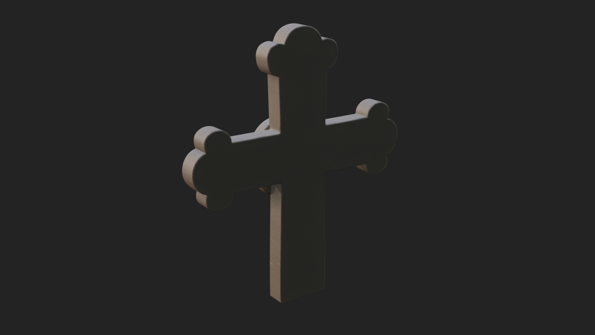 Carved Relief Wall Cross Design 417 3D Print Model 3D Model