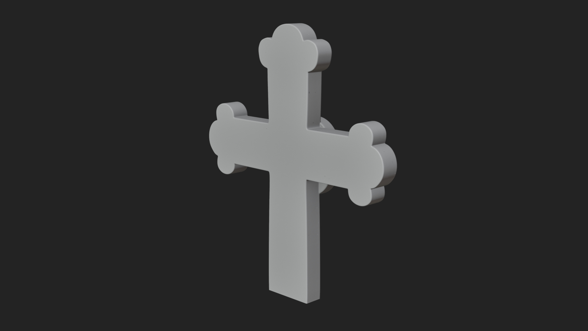 Carved Relief Wall Cross Design 417 3D Print Model 3D Model