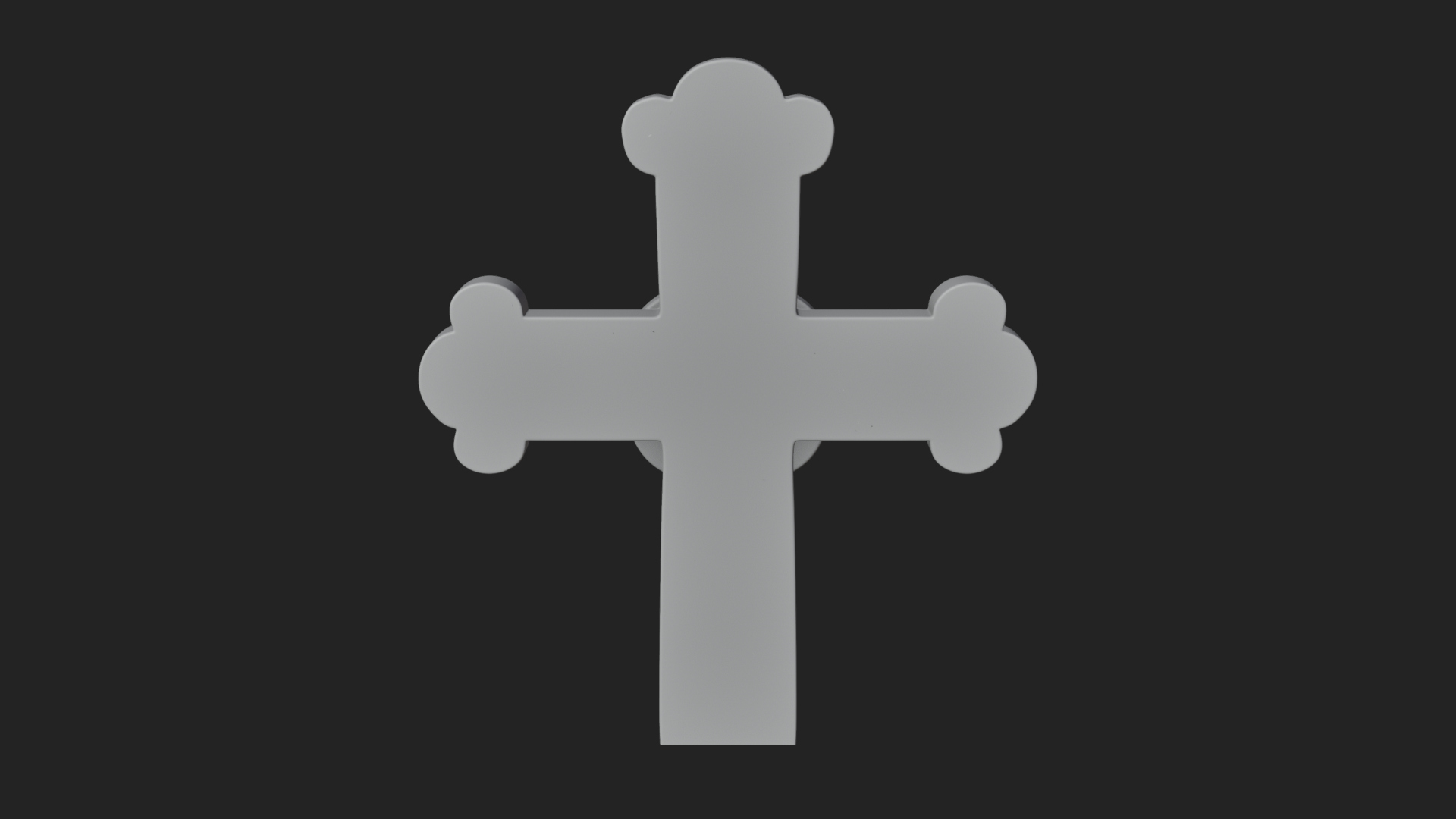 Carved Relief Wall Cross Design 417 3D Print Model 3D Model