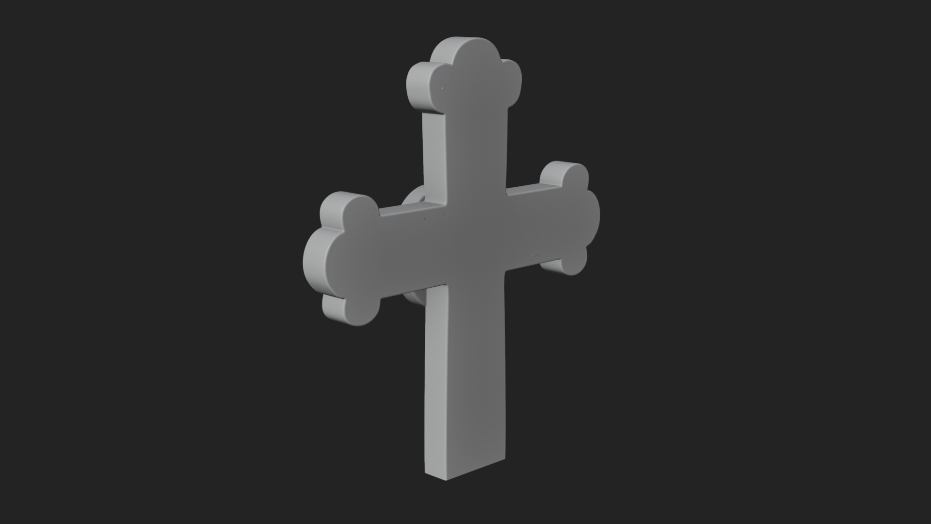 Carved Relief Wall Cross Design 417 3D Print Model 3D Model