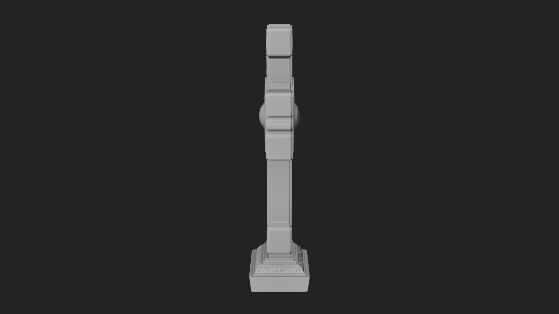 Carved Relief Wall Cross Design 419 3D Print Model 3D Model