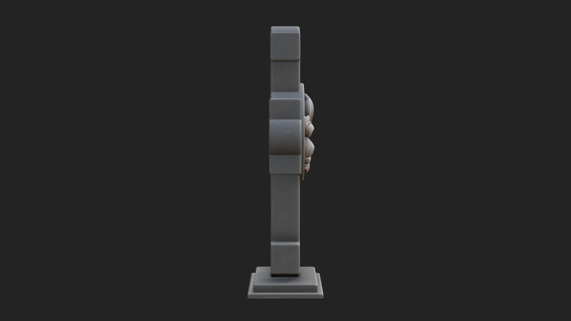 Carved Relief Wall Cross Design 420 3D Print Model 3D Model