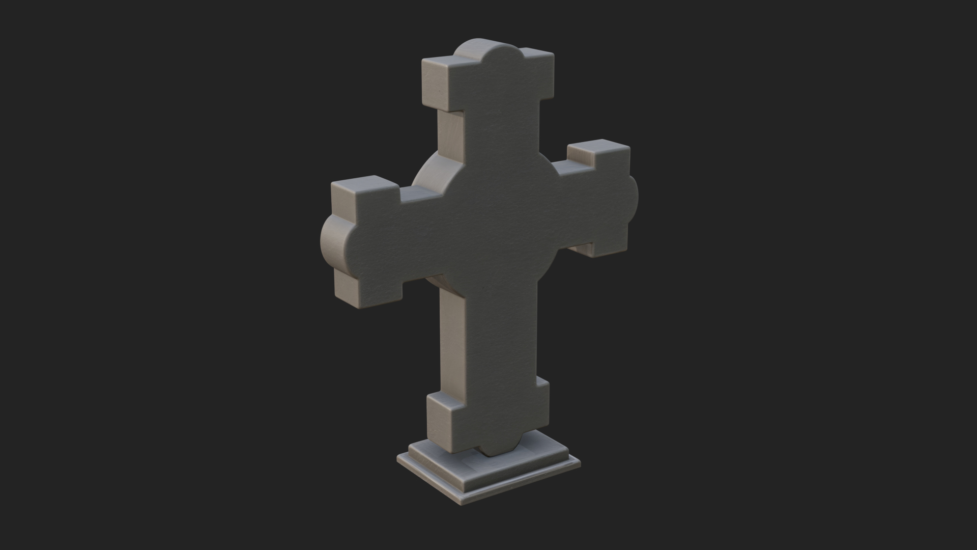 Carved Relief Wall Cross Design 420 3D Print Model 3D Model