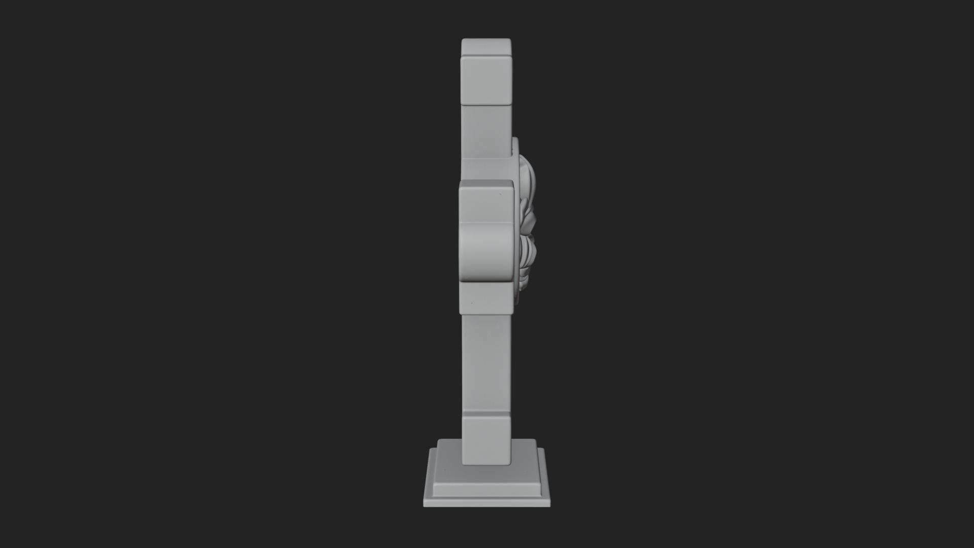 Carved Relief Wall Cross Design 420 3D Print Model 3D Model