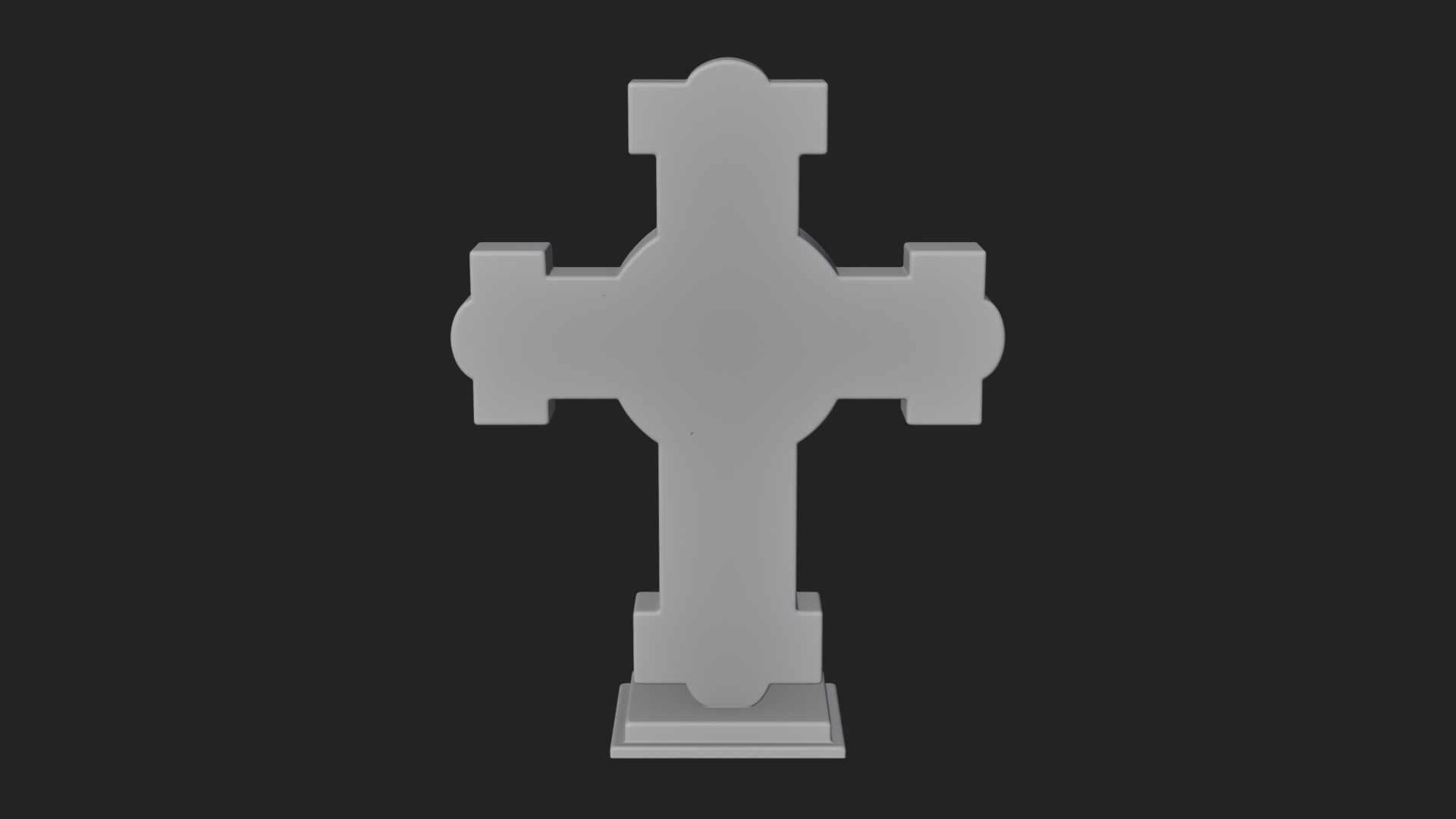 Carved Relief Wall Cross Design 420 3D Print Model 3D Model