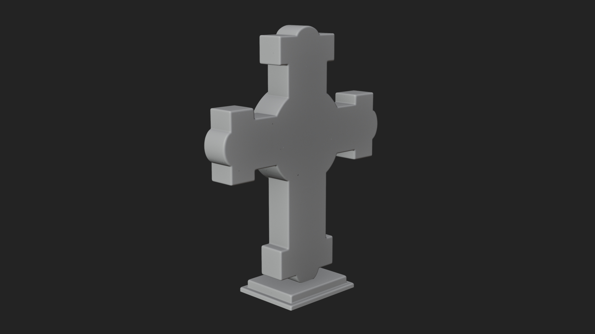 Carved Relief Wall Cross Design 420 3D Print Model 3D Model
