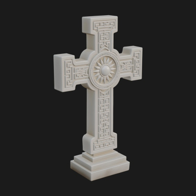 Carved Relief Wall Cross Design 423 3D Print Model