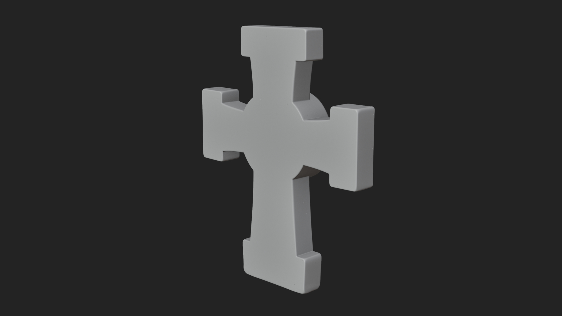 Carved Relief Wall Cross Design 425 3D Print Model 3D Model