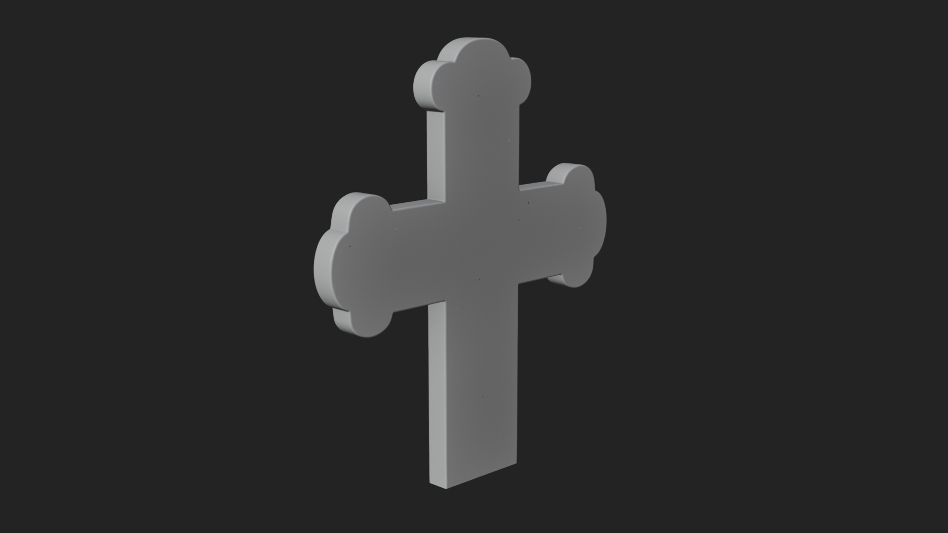 Carved Relief Wall Cross Design 43 3D Print Model 3D Model
