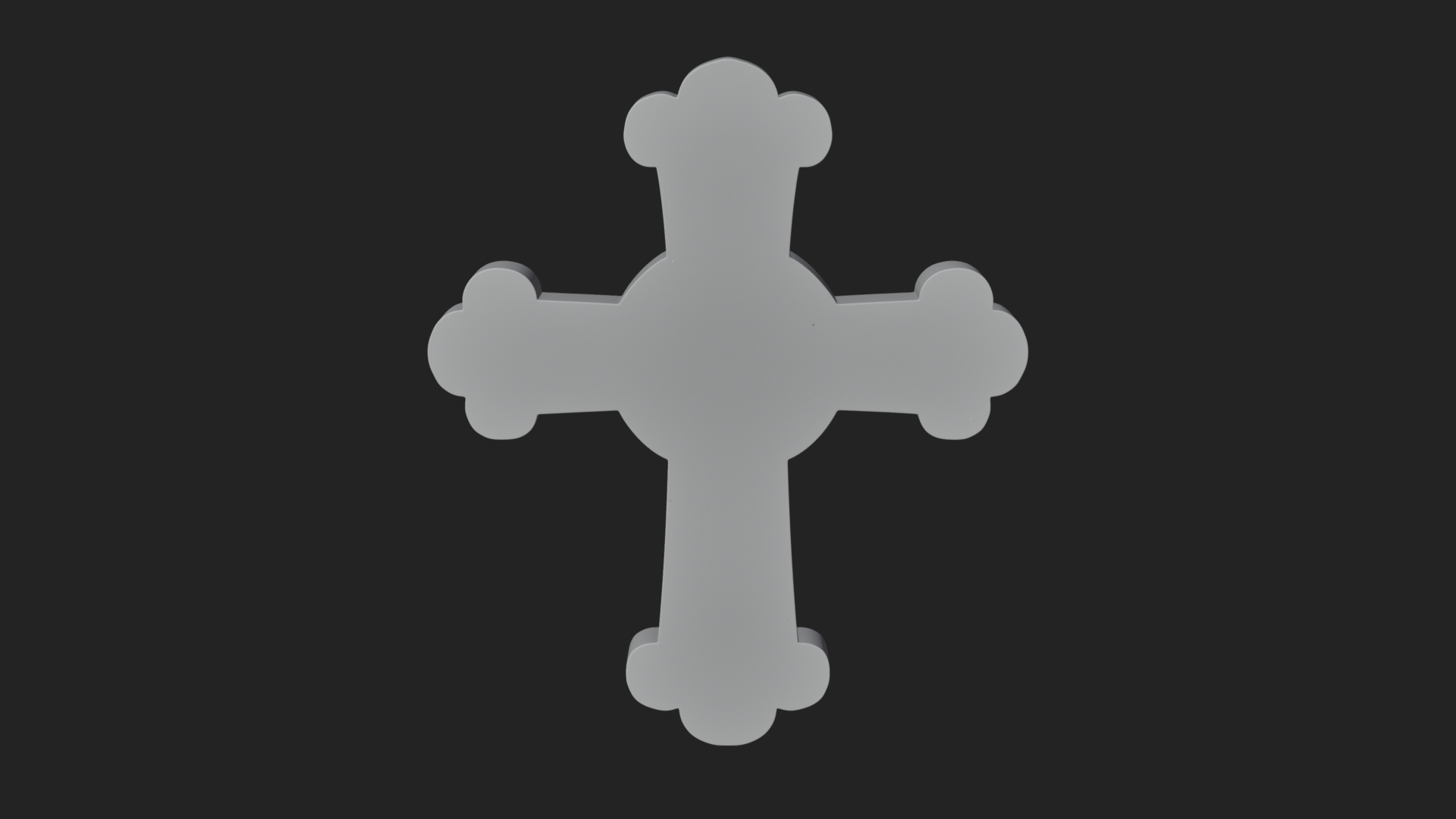 Carved Relief Wall Cross Design 430 3D Print Model 3D Model
