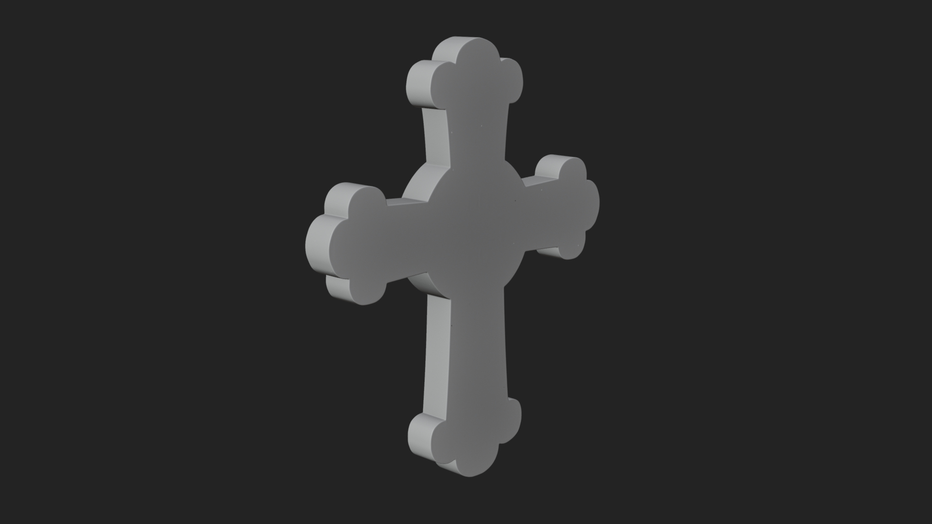 Carved Relief Wall Cross Design 430 3D Print Model 3D Model