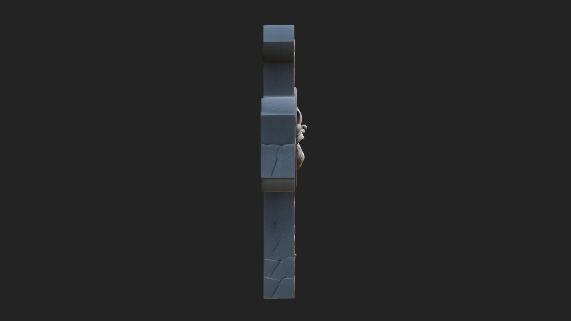 Carved Relief Wall Cross Design 432 3D Print Model 3D Model