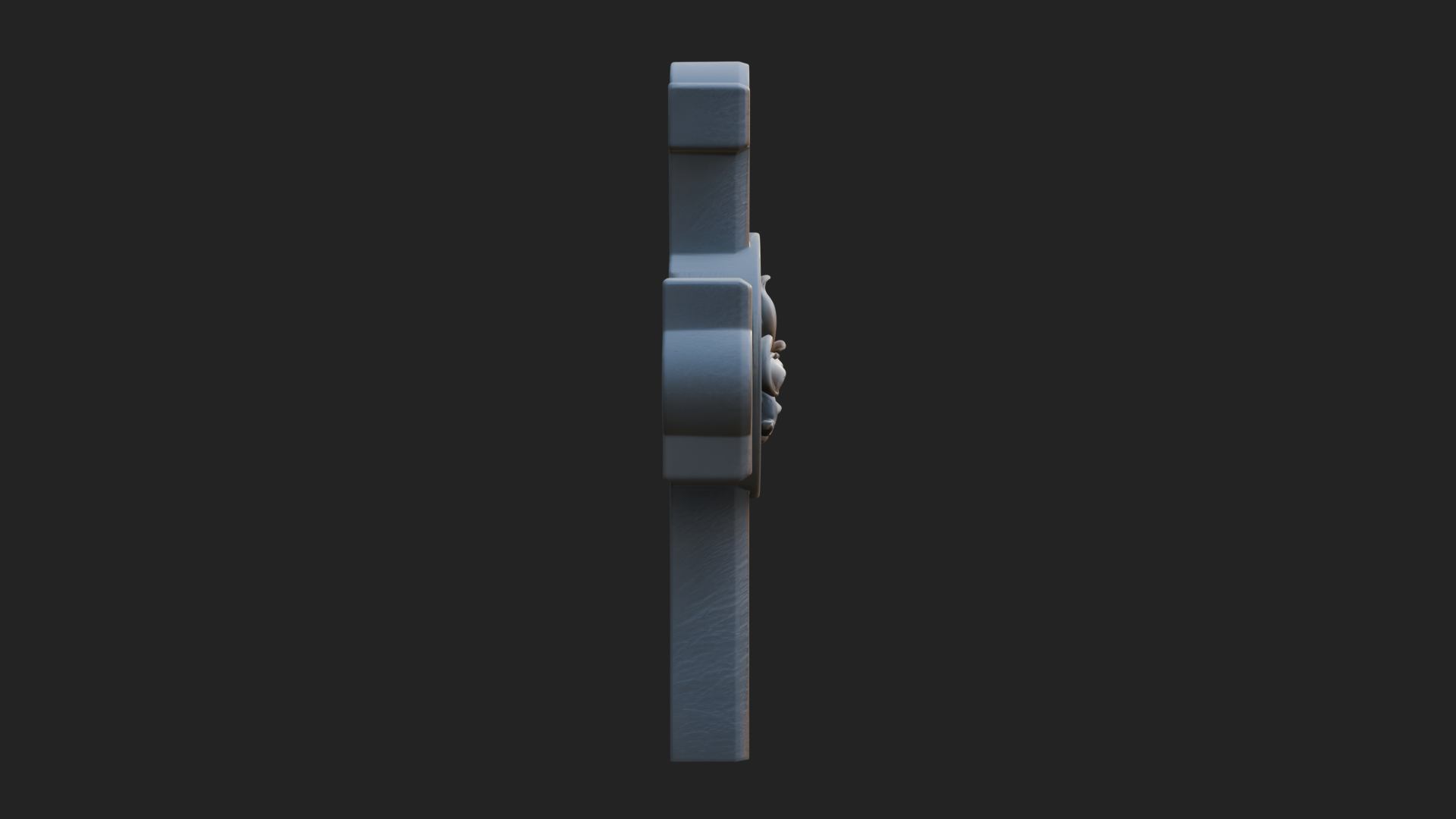 Carved Relief Wall Cross Design 433 3D Print Model 3D Model