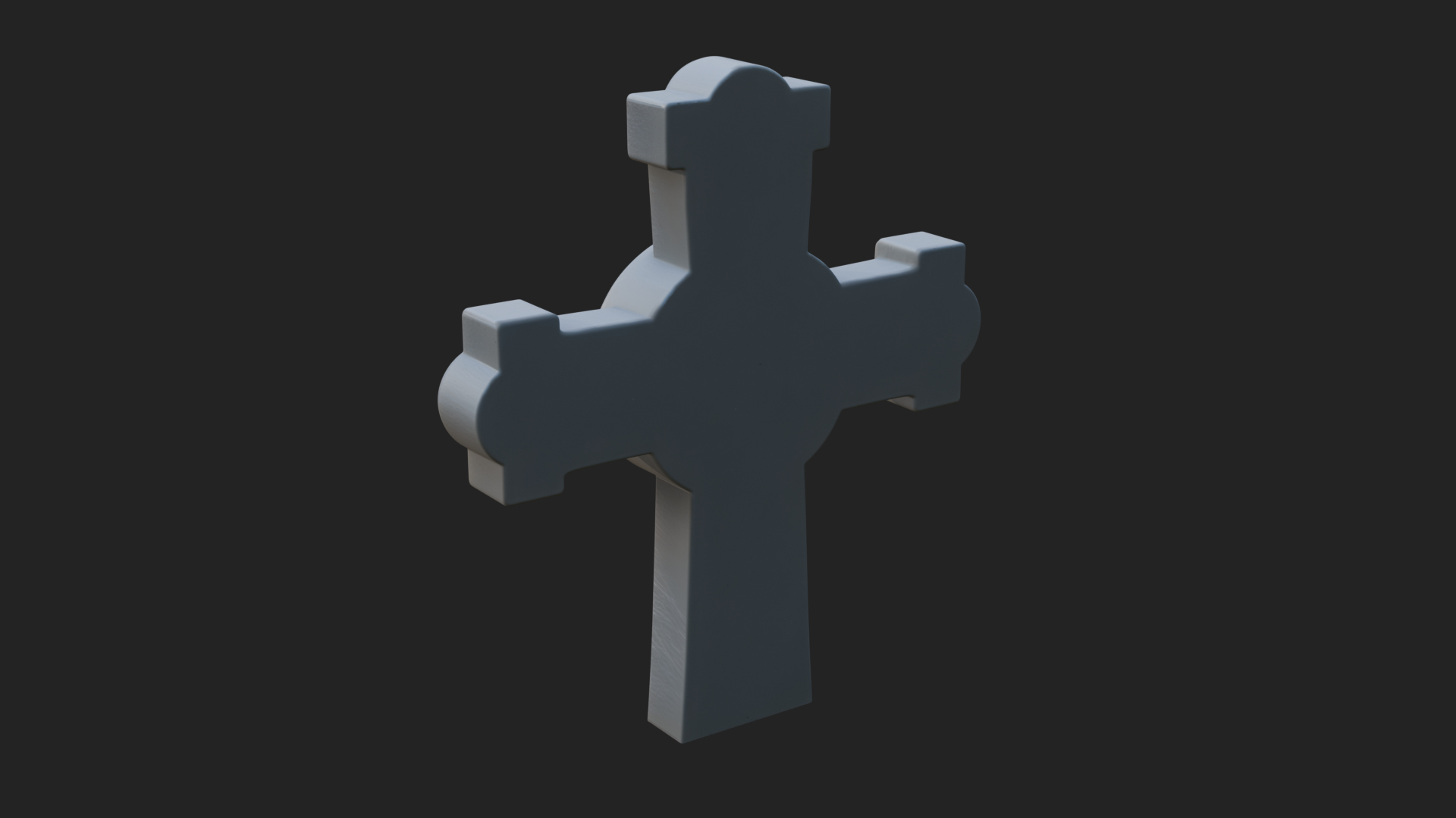 Carved Relief Wall Cross Design 433 3D Print Model 3D Model