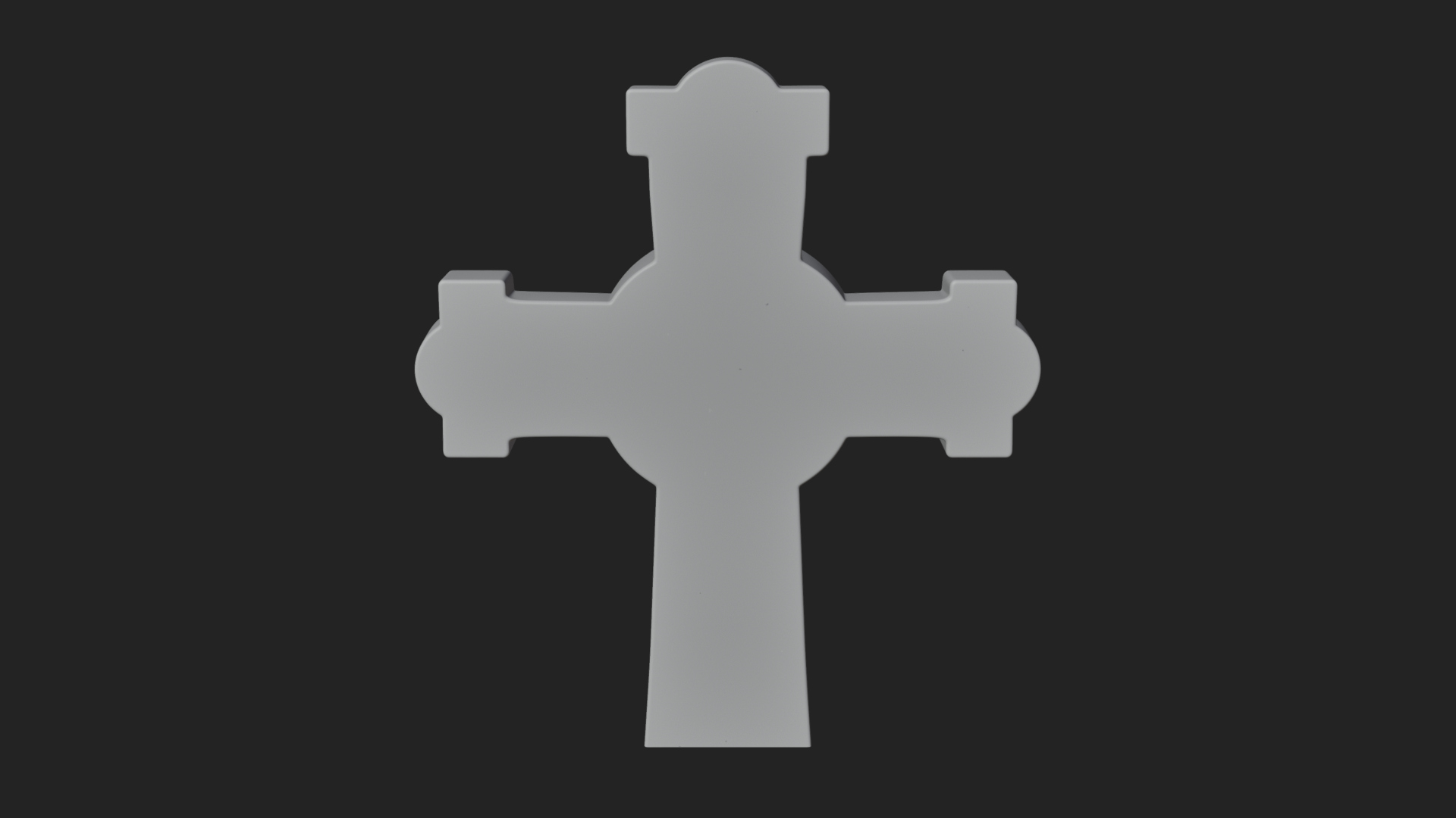 Carved Relief Wall Cross Design 433 3D Print Model 3D Model