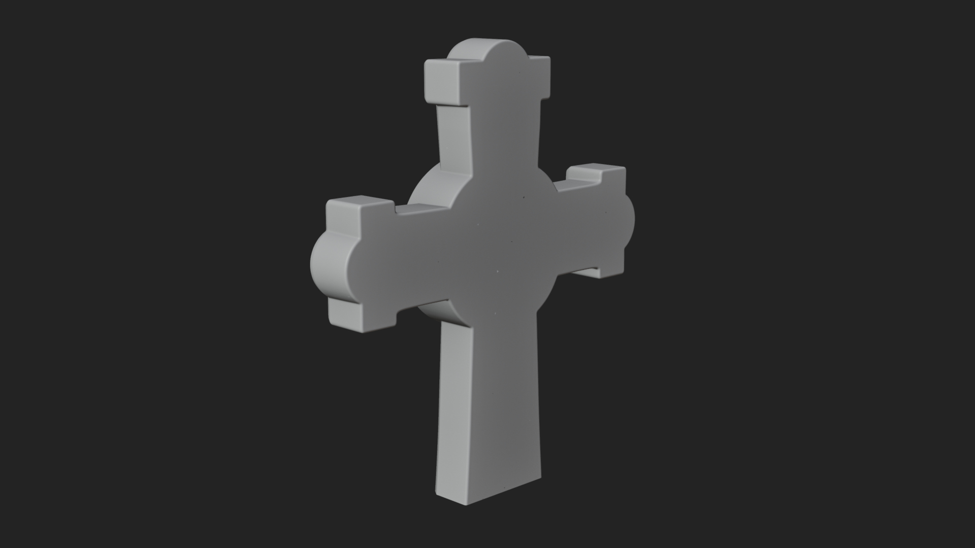 Carved Relief Wall Cross Design 433 3D Print Model 3D Model