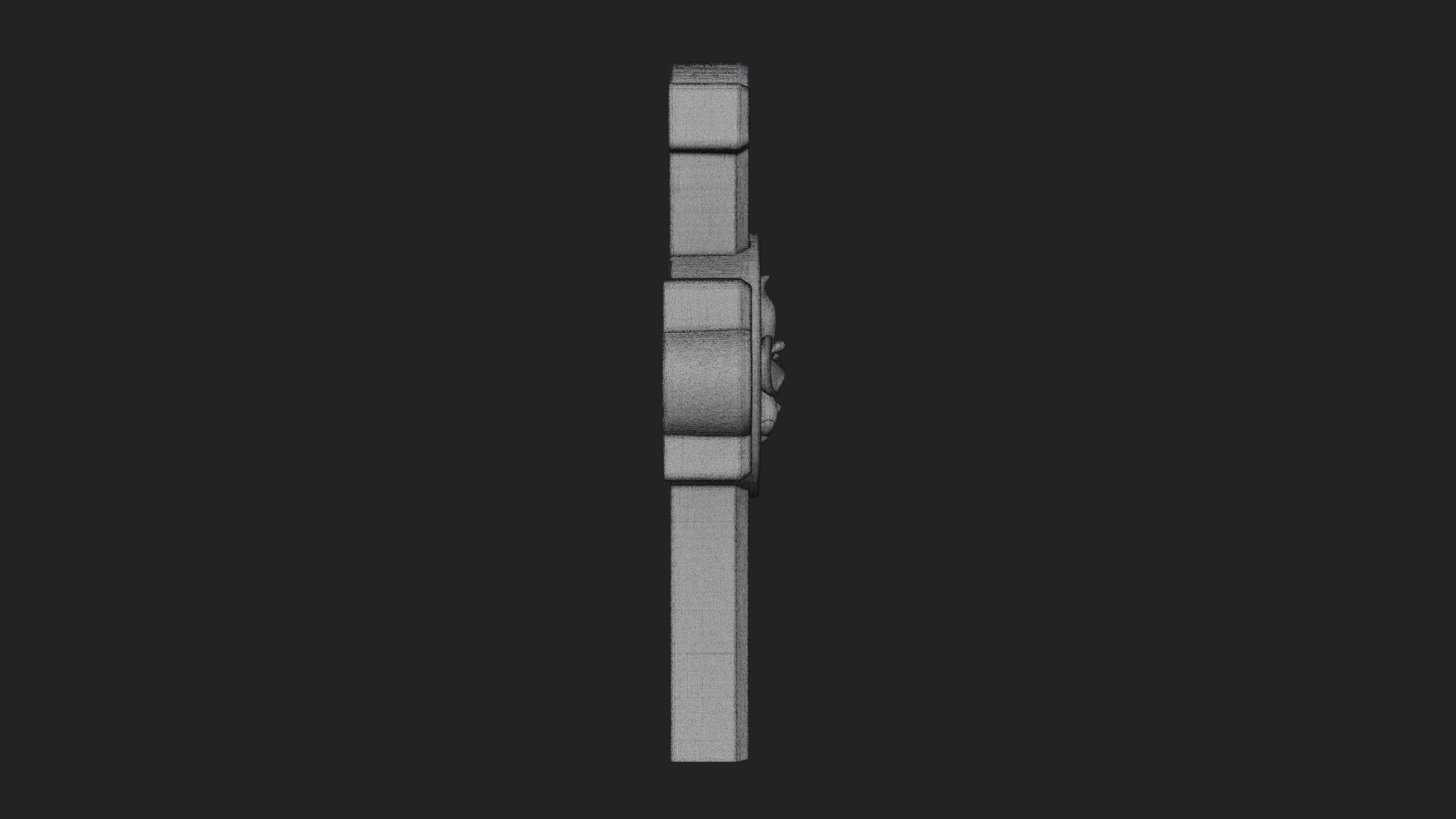 Carved Relief Wall Cross Design 433 3D Print Model 3D Model