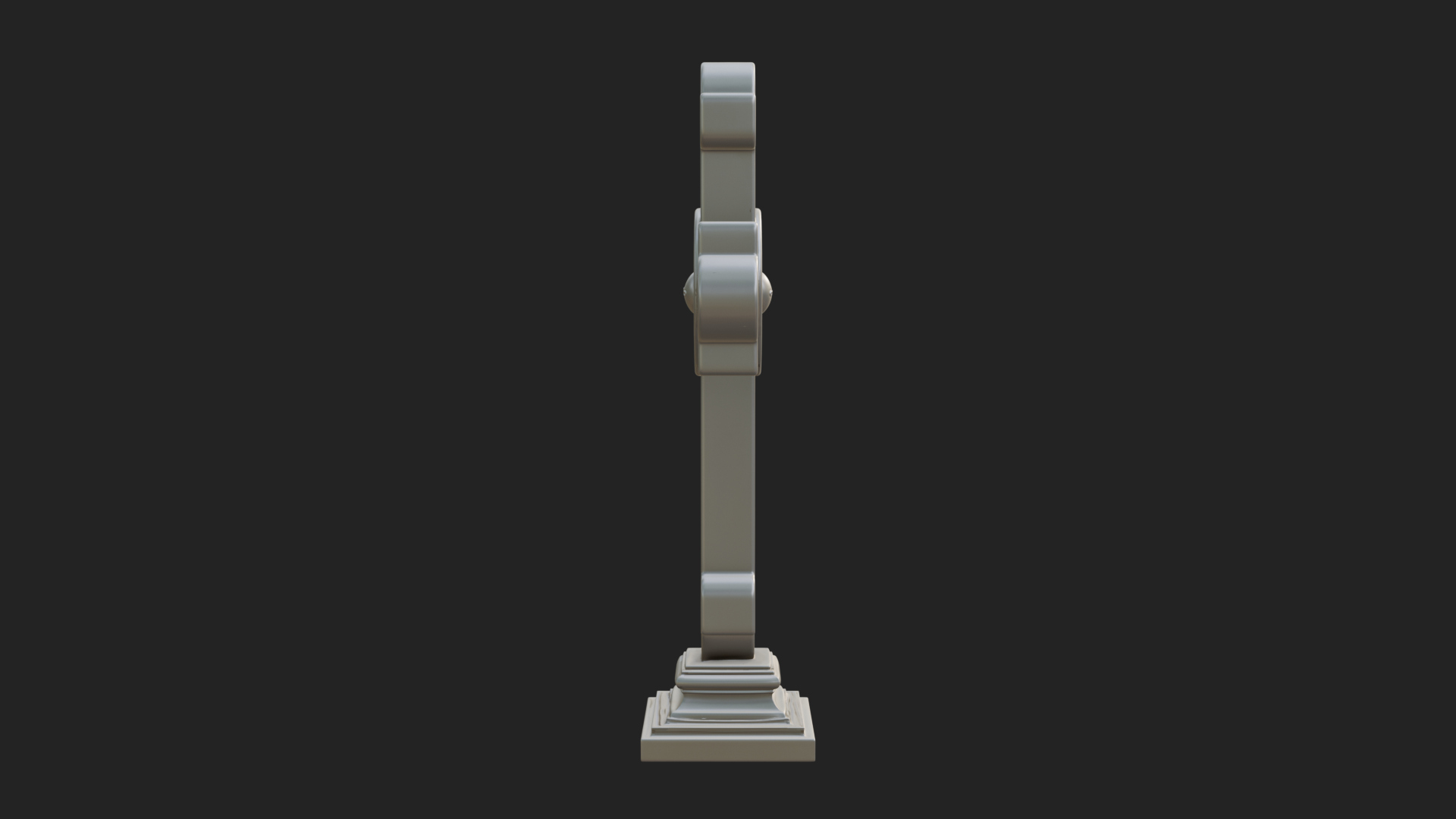 Carved Relief Wall Cross Design 434 3D Print Model 3D Model