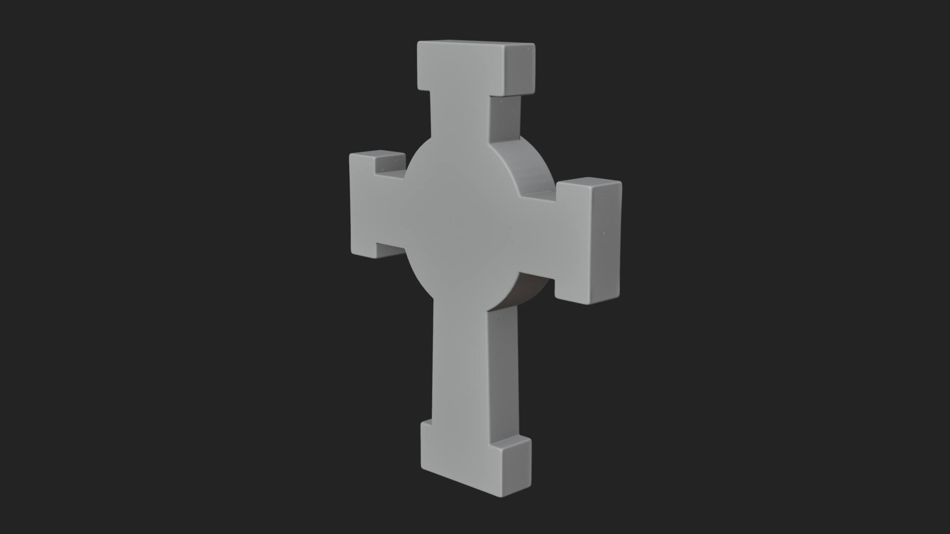 Carved Relief Wall Cross Design 435 3D Print Model 3D Model