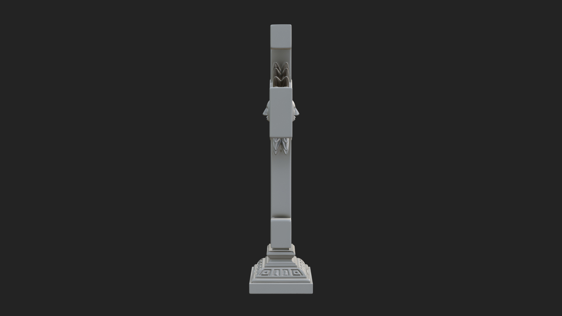Carved Relief Wall Cross Design 436 3D Print Model 3D Model