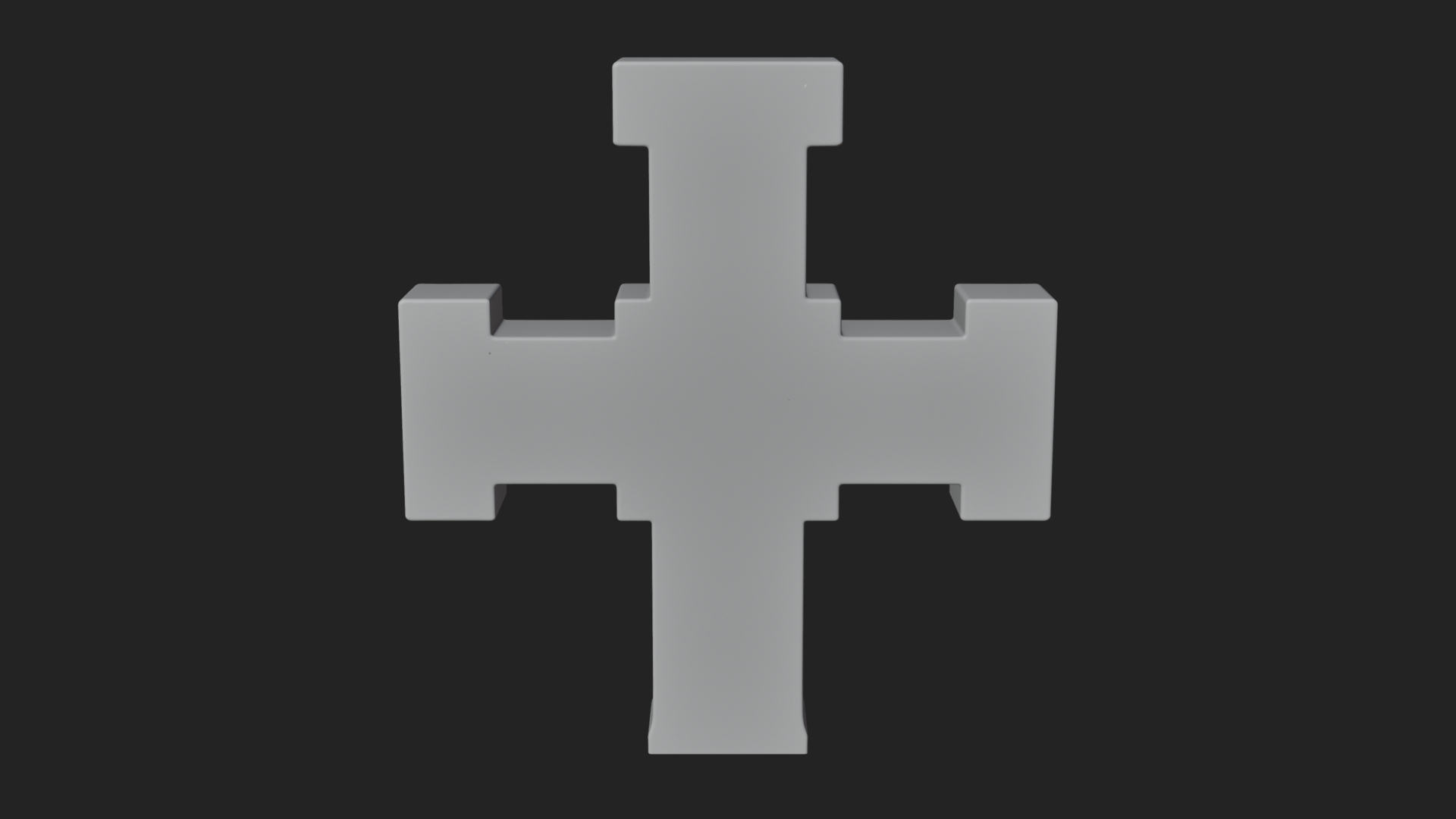 Carved Relief Wall Cross Design 437 3D Print Model 3D Model