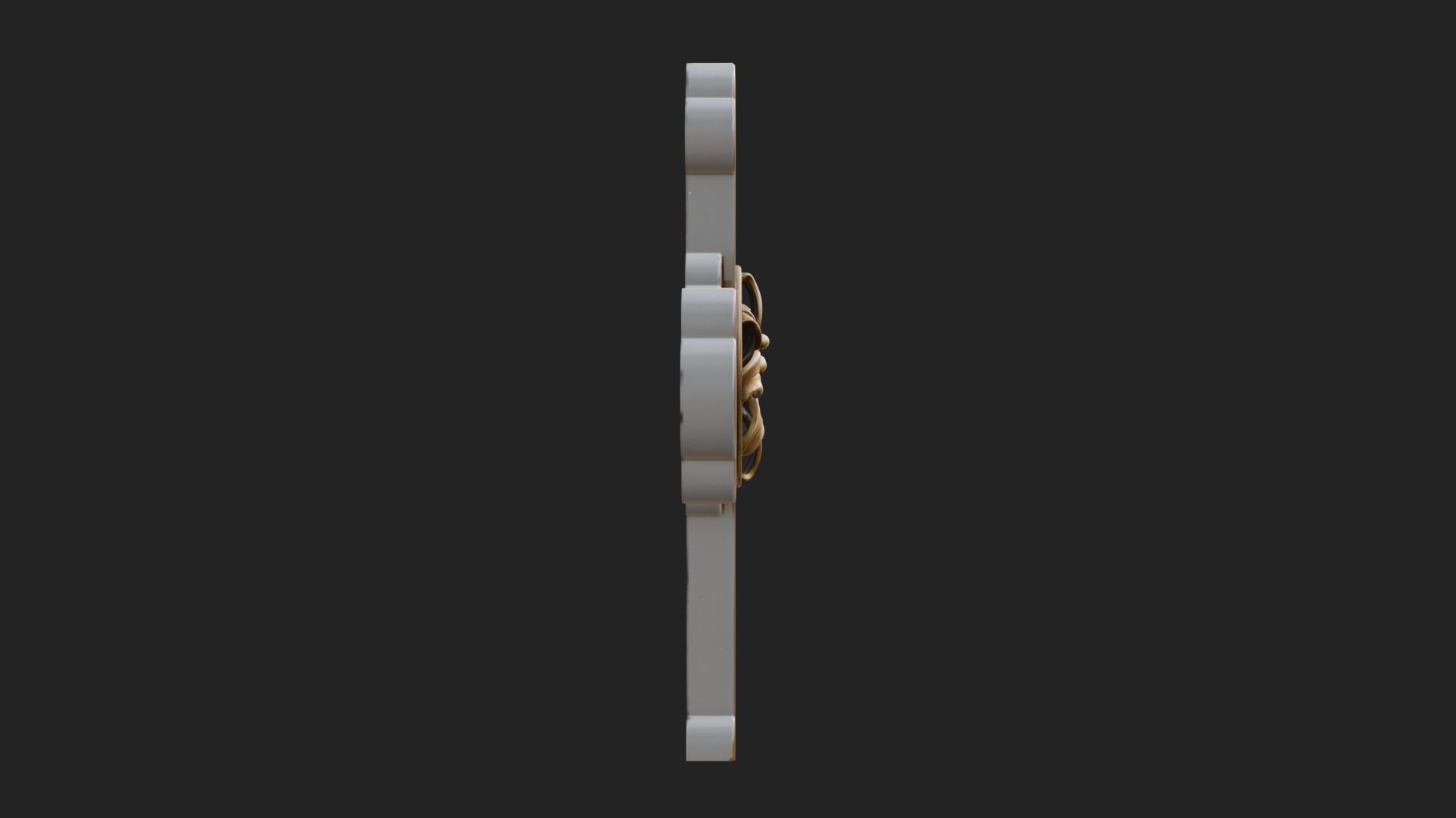 Carved Relief Wall Cross Design 438 3D Print Model 3D Model