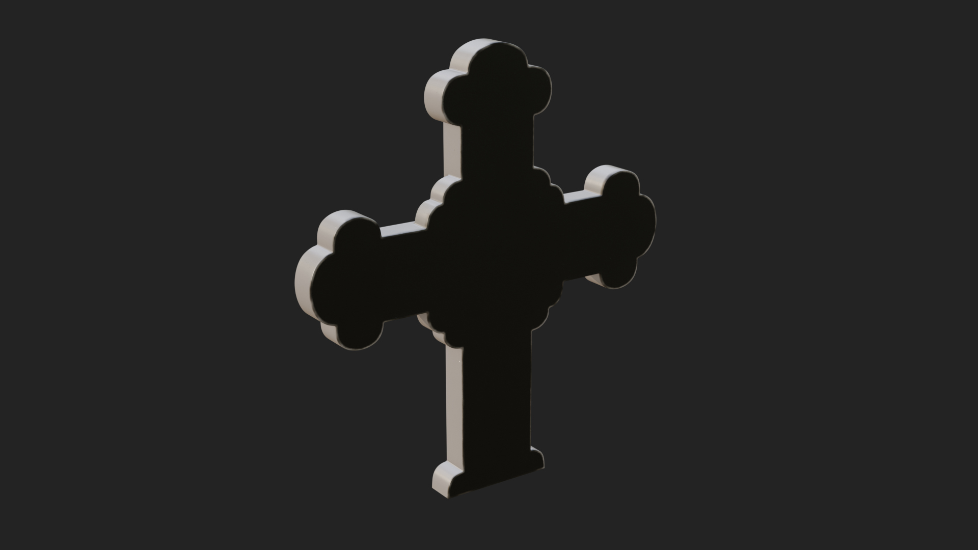 Carved Relief Wall Cross Design 438 3D Print Model 3D Model