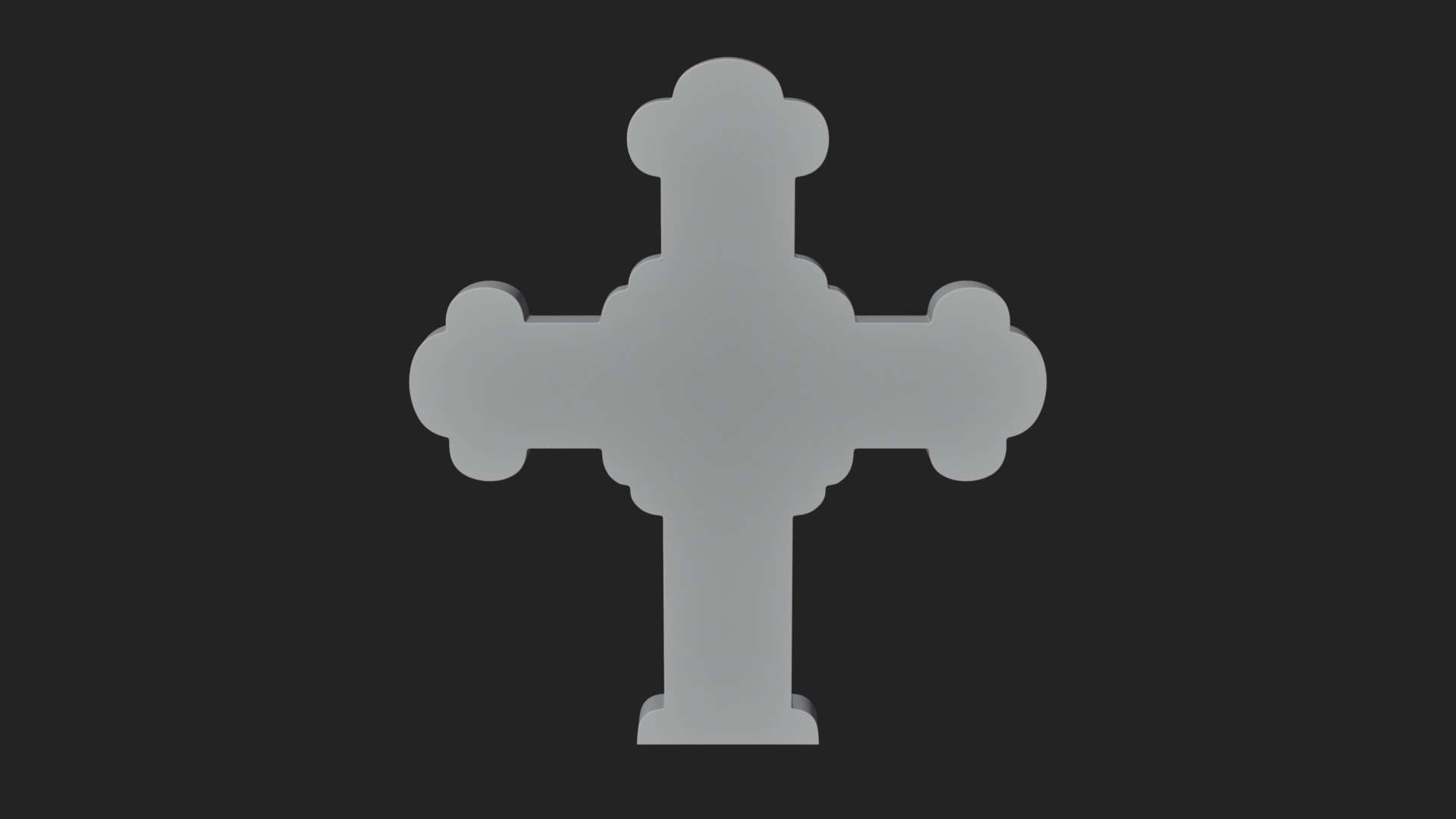 Carved Relief Wall Cross Design 438 3D Print Model 3D Model