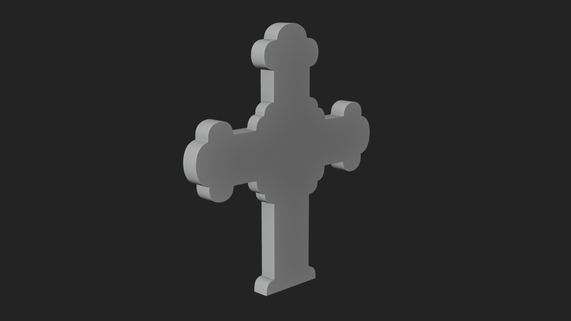 Carved Relief Wall Cross Design 438 3D Print Model 3D Model