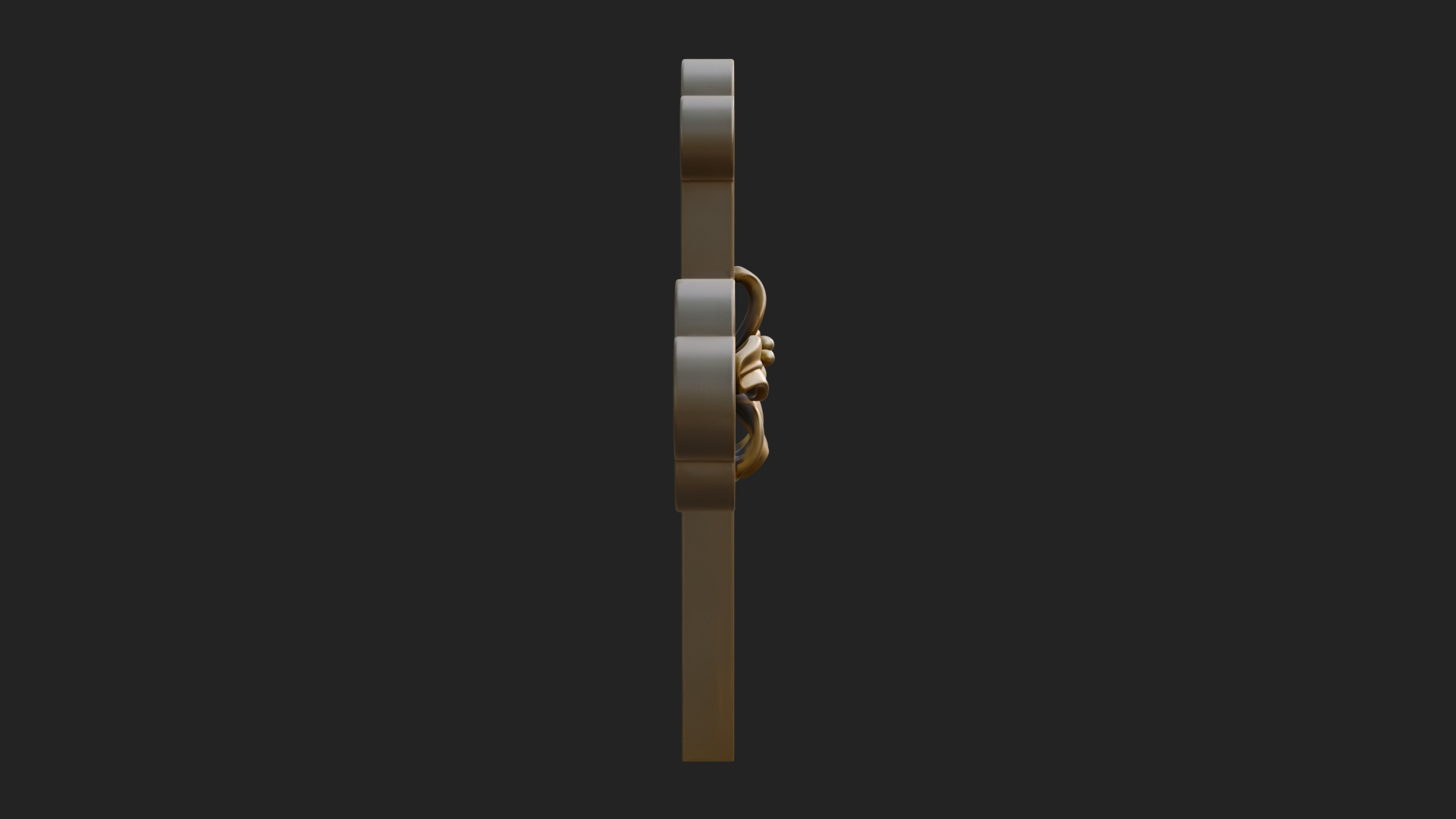 Carved Relief Wall Cross Design 439 3D Print Model 3D Model