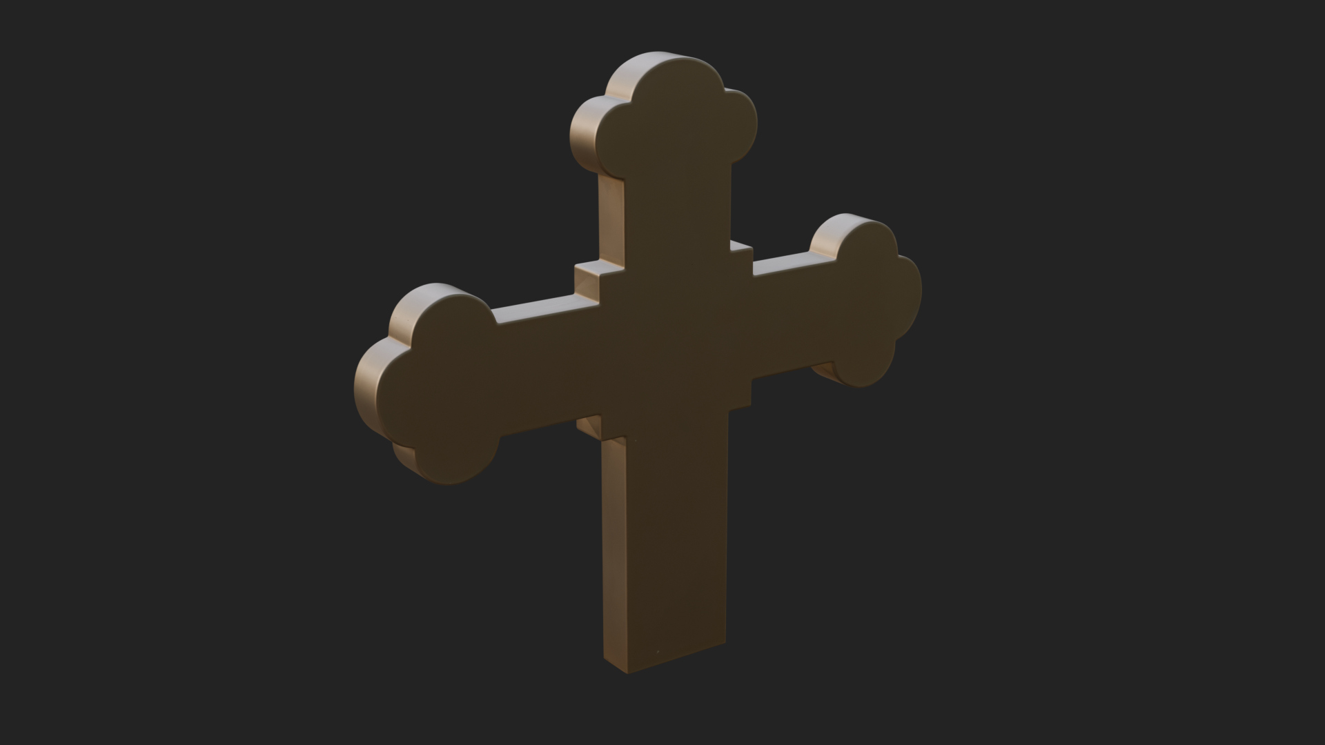 Carved Relief Wall Cross Design 439 3D Print Model 3D Model