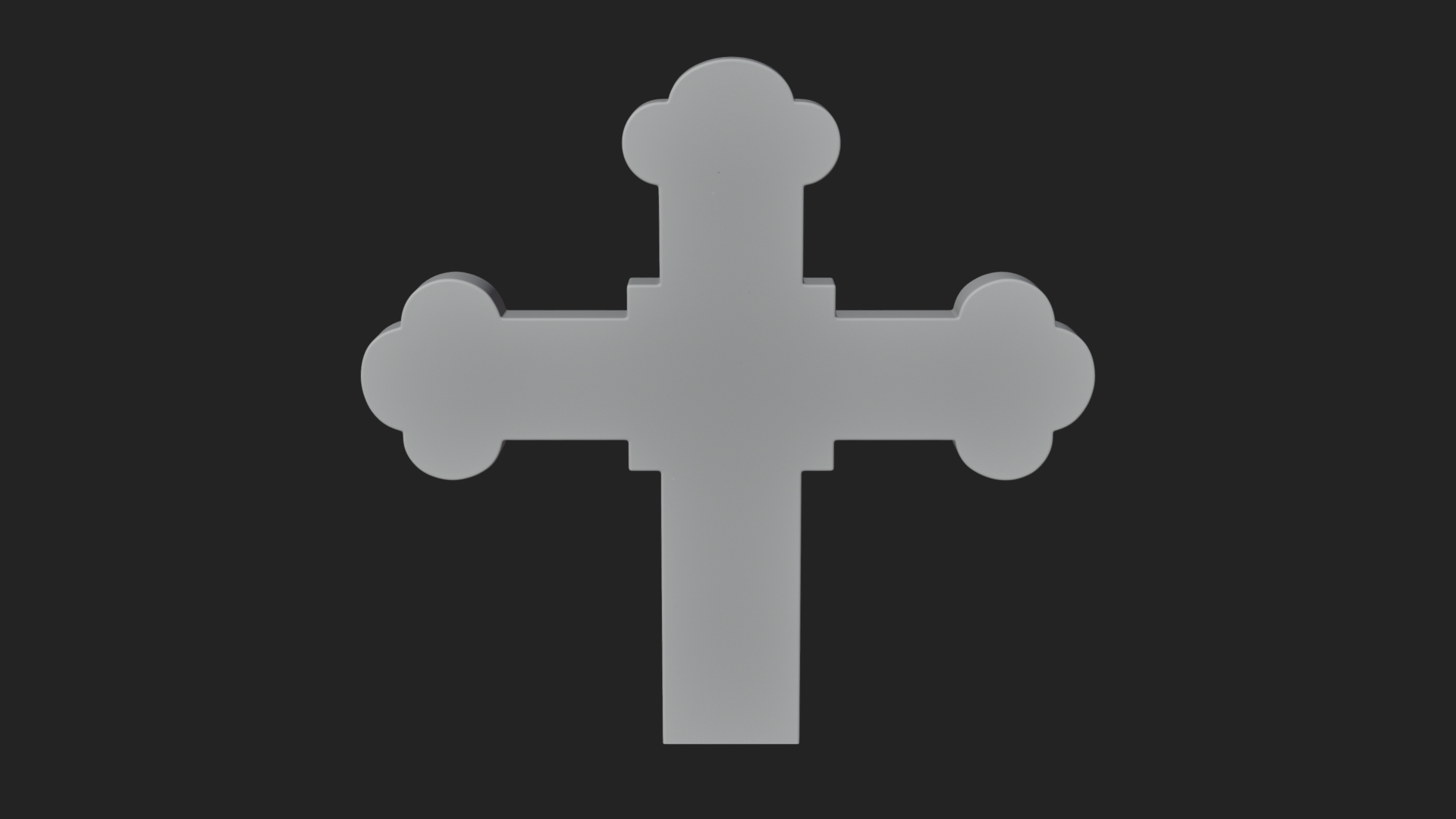 Carved Relief Wall Cross Design 439 3D Print Model 3D Model